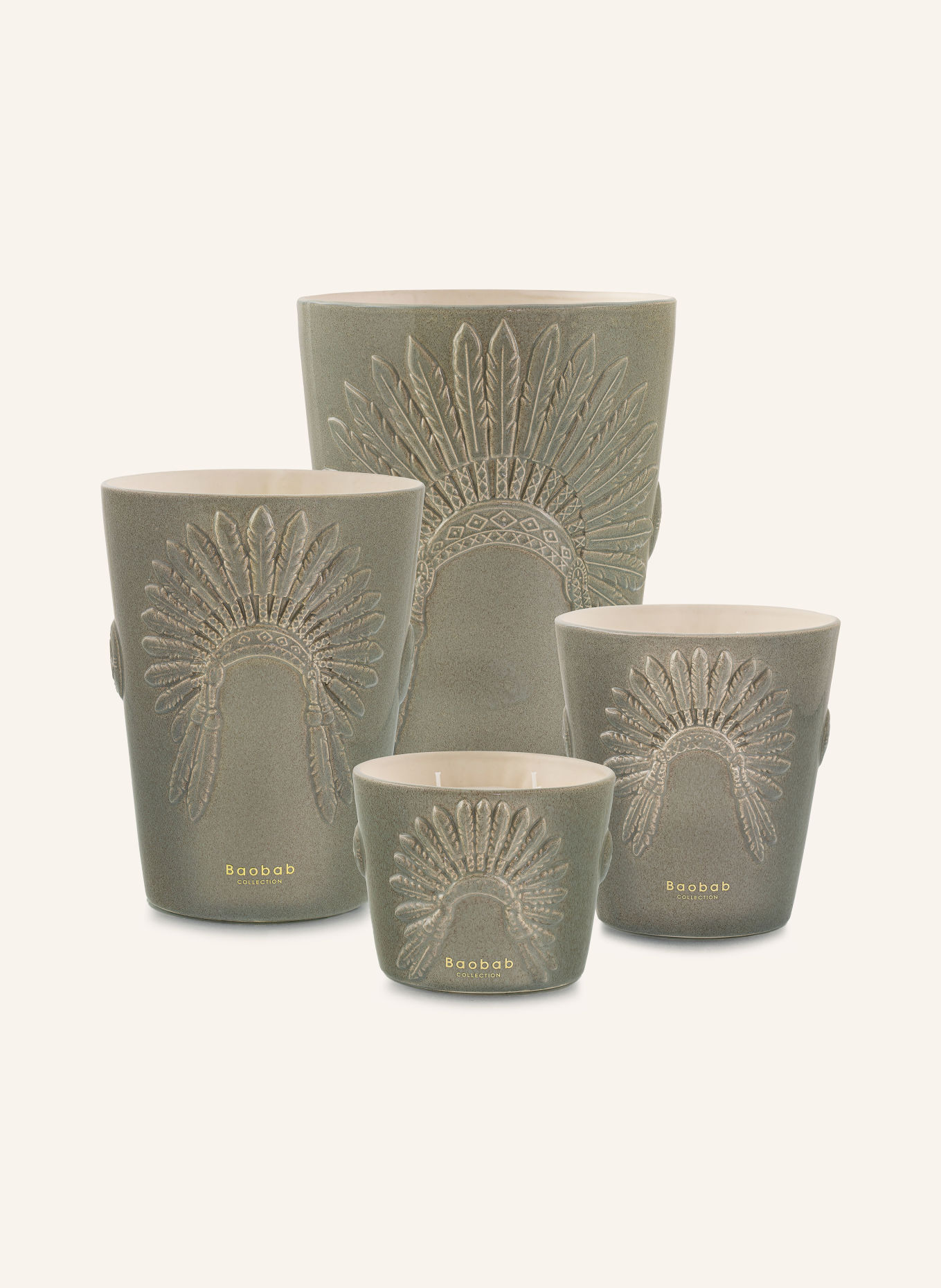 Baobab COLLECTION Vonná svíčka EAGLE'S PRIDE CRAZY HORSE: ŠEDÁ