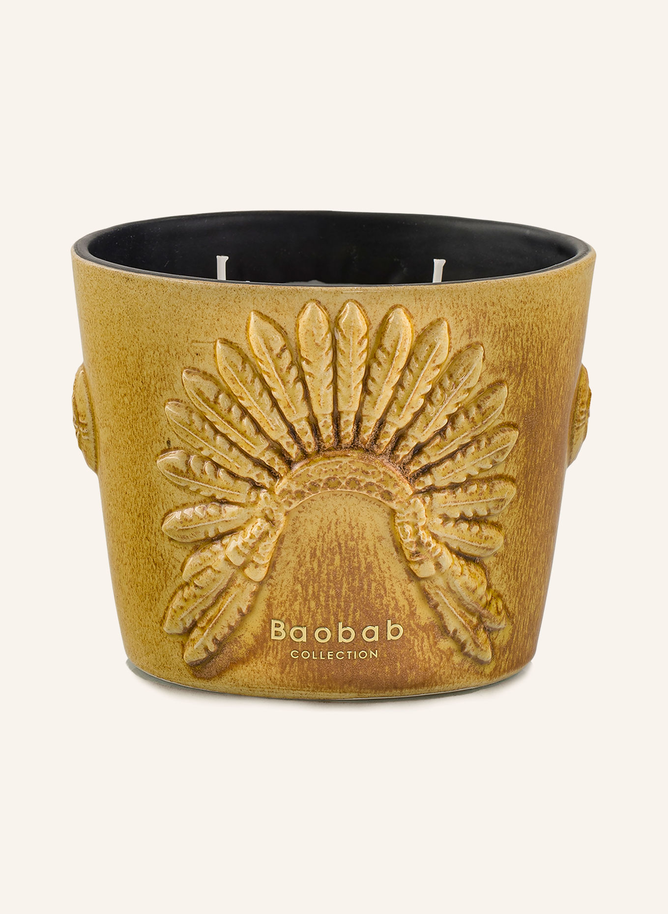 Baobab COLLECTION Vonná svíčka EAGLE'S PRIDE GERONIMO: TMAVĚ ŽLUTÁ
