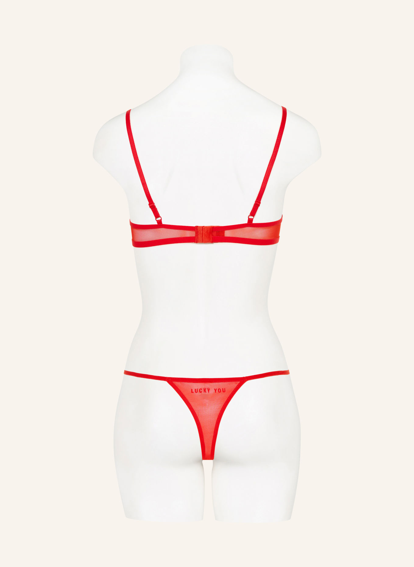 saint sass Stringi LUCKY YOU: CZERWONY