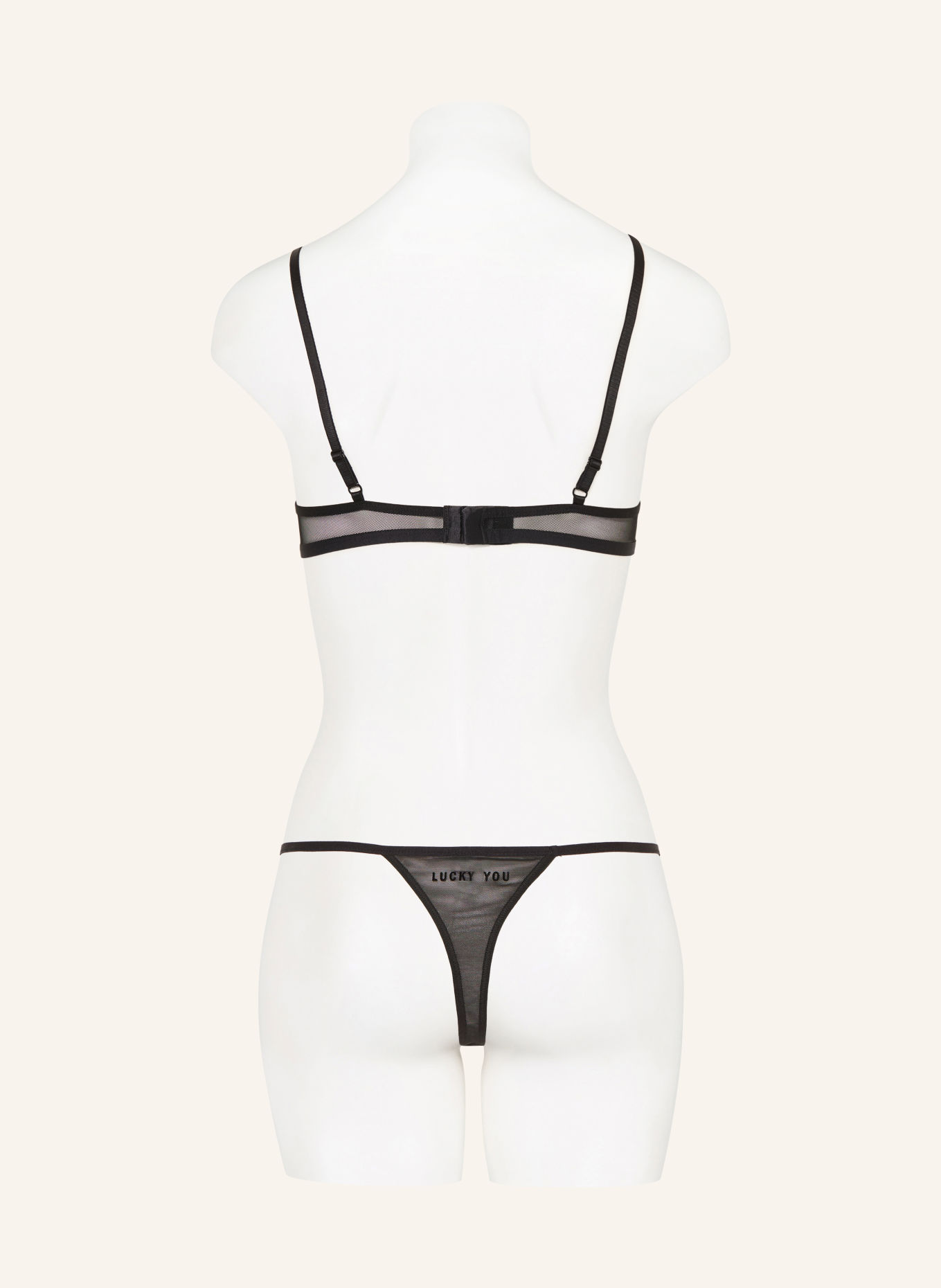 saint sass Stringi LUCKY YOU: CZARNY