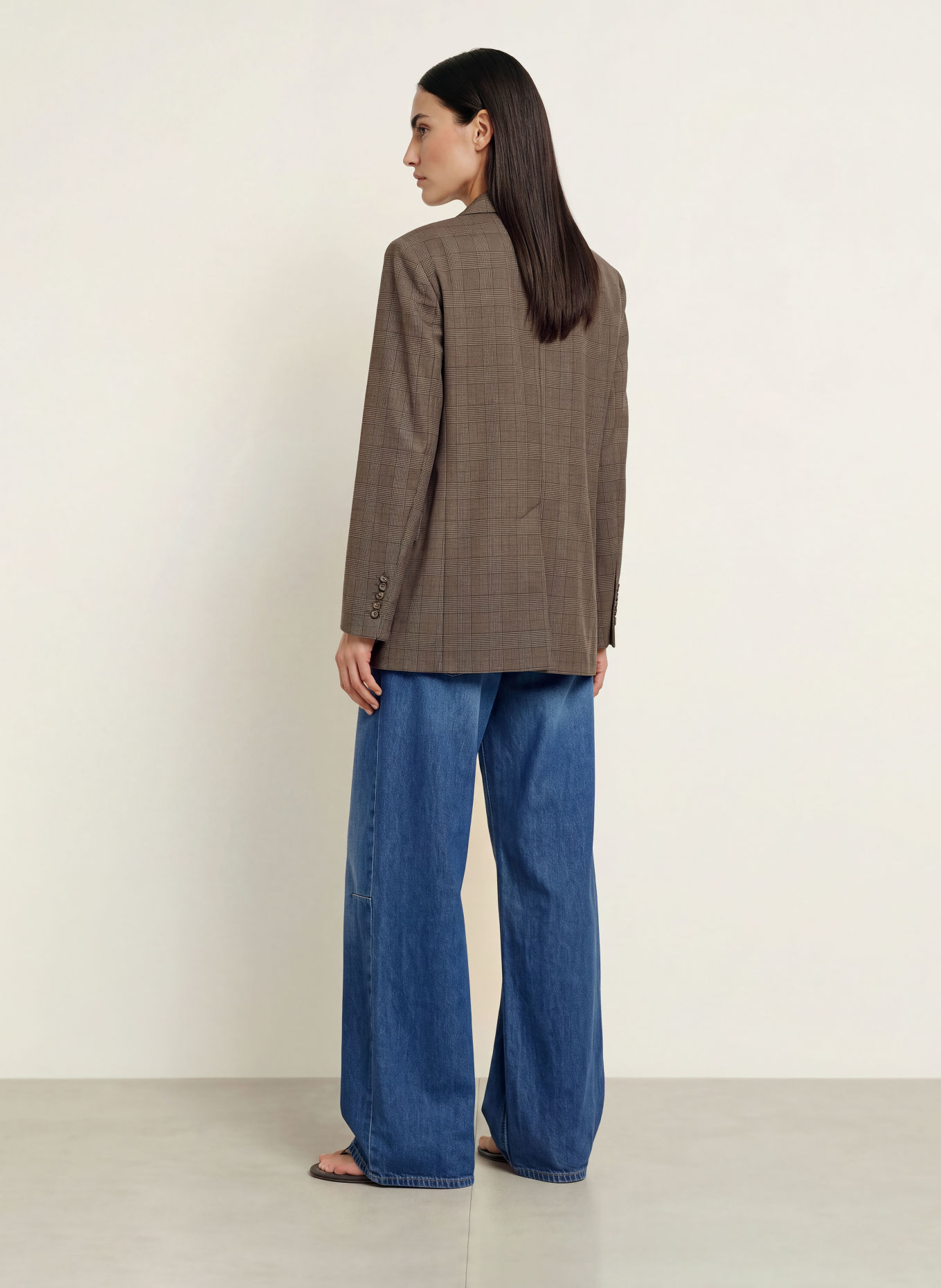 ARKET Blazer BEA: BRUN / MÖRKBRUN / BLÅ