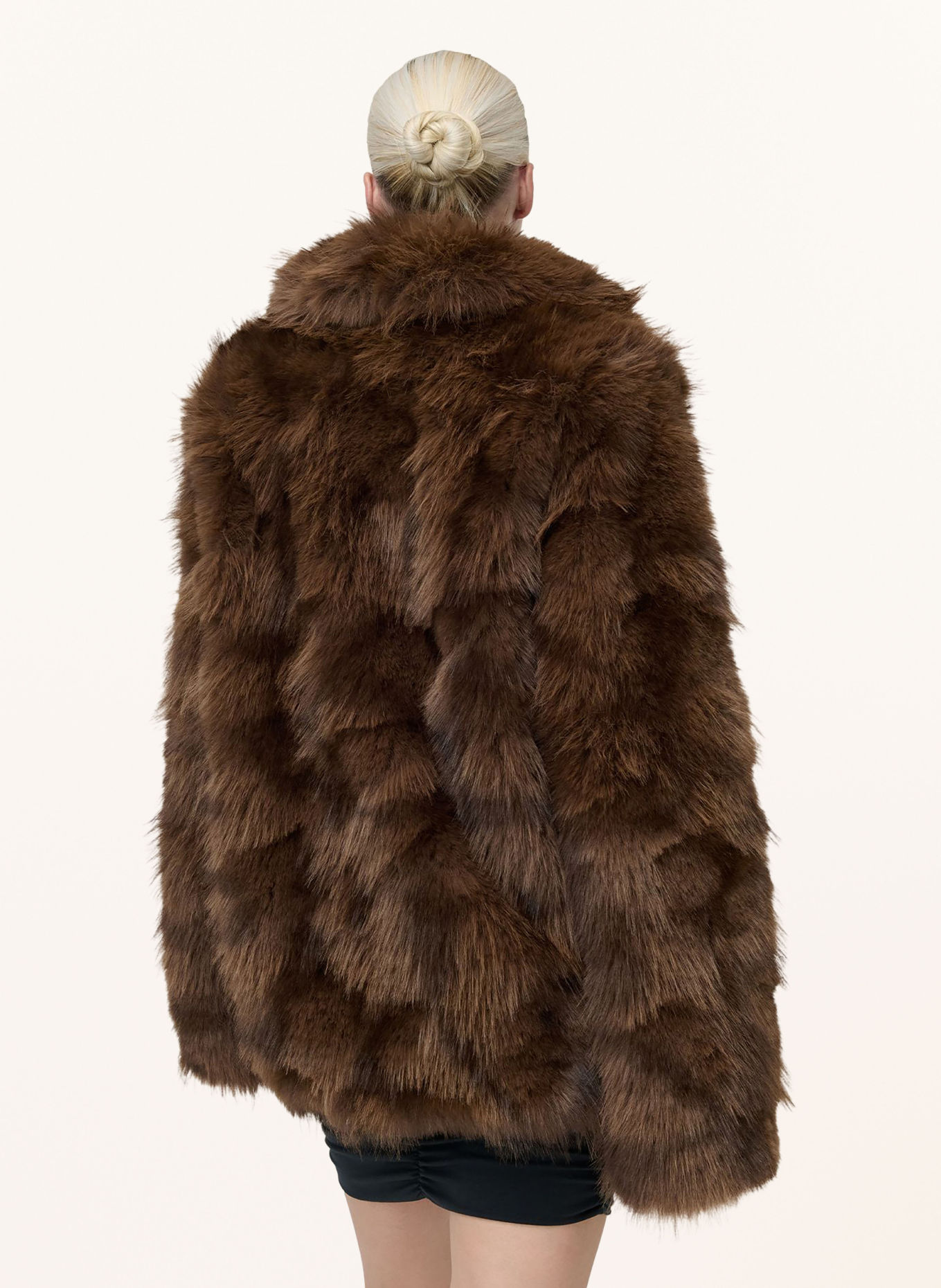 LeGer Studio DION Faux Fur Jacket: BROWN