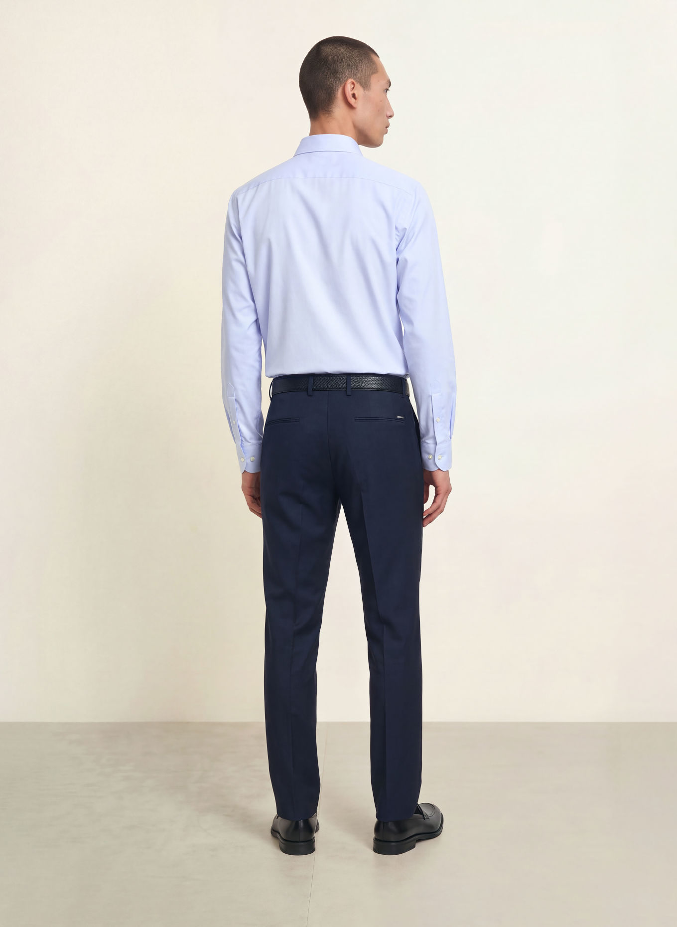 PROFUOMO Chemise coupe ajustée: BLEU CLAIR