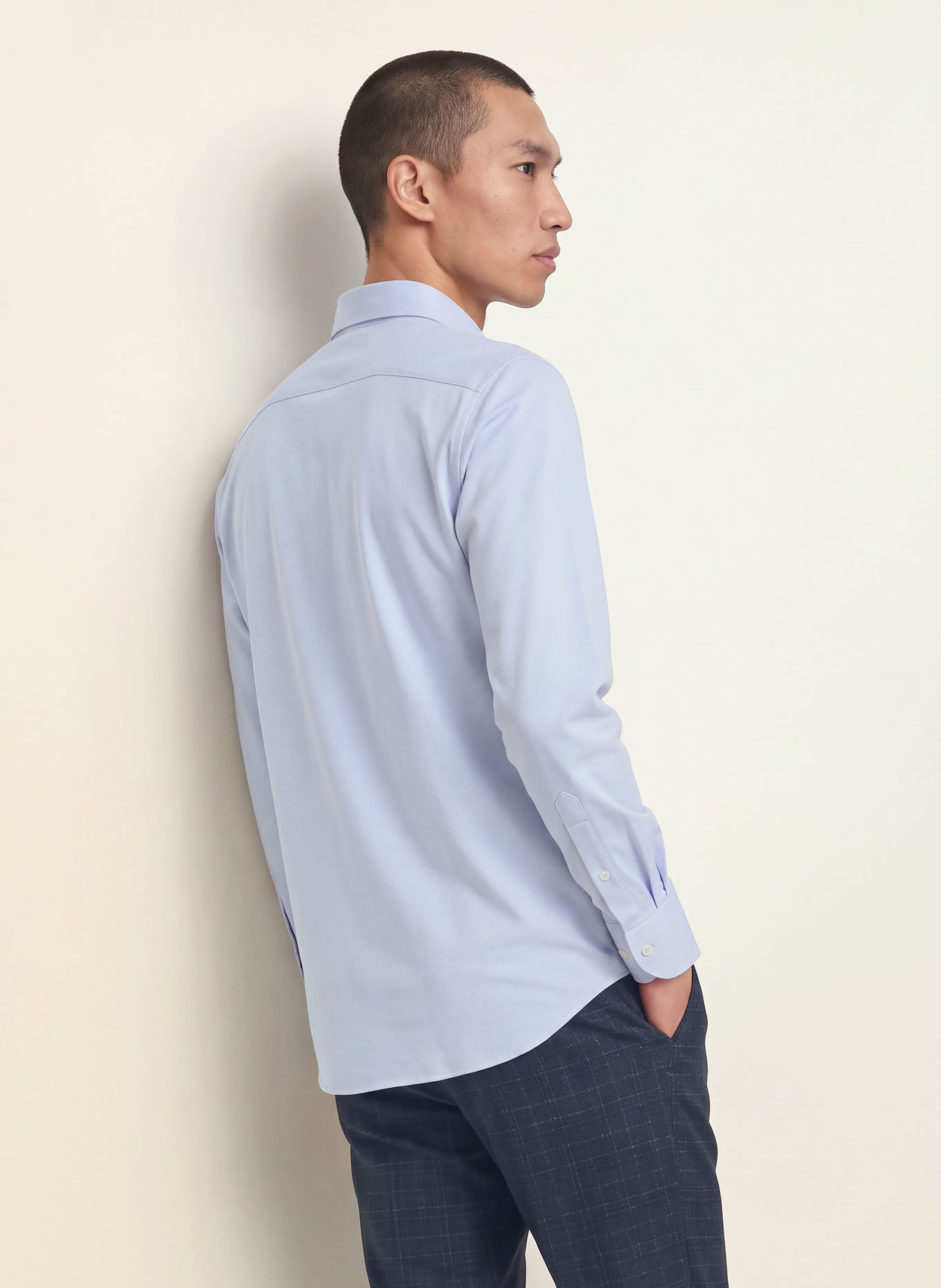 PROFUOMO Košile Slim Fit: TMAVĚ MODRÁ