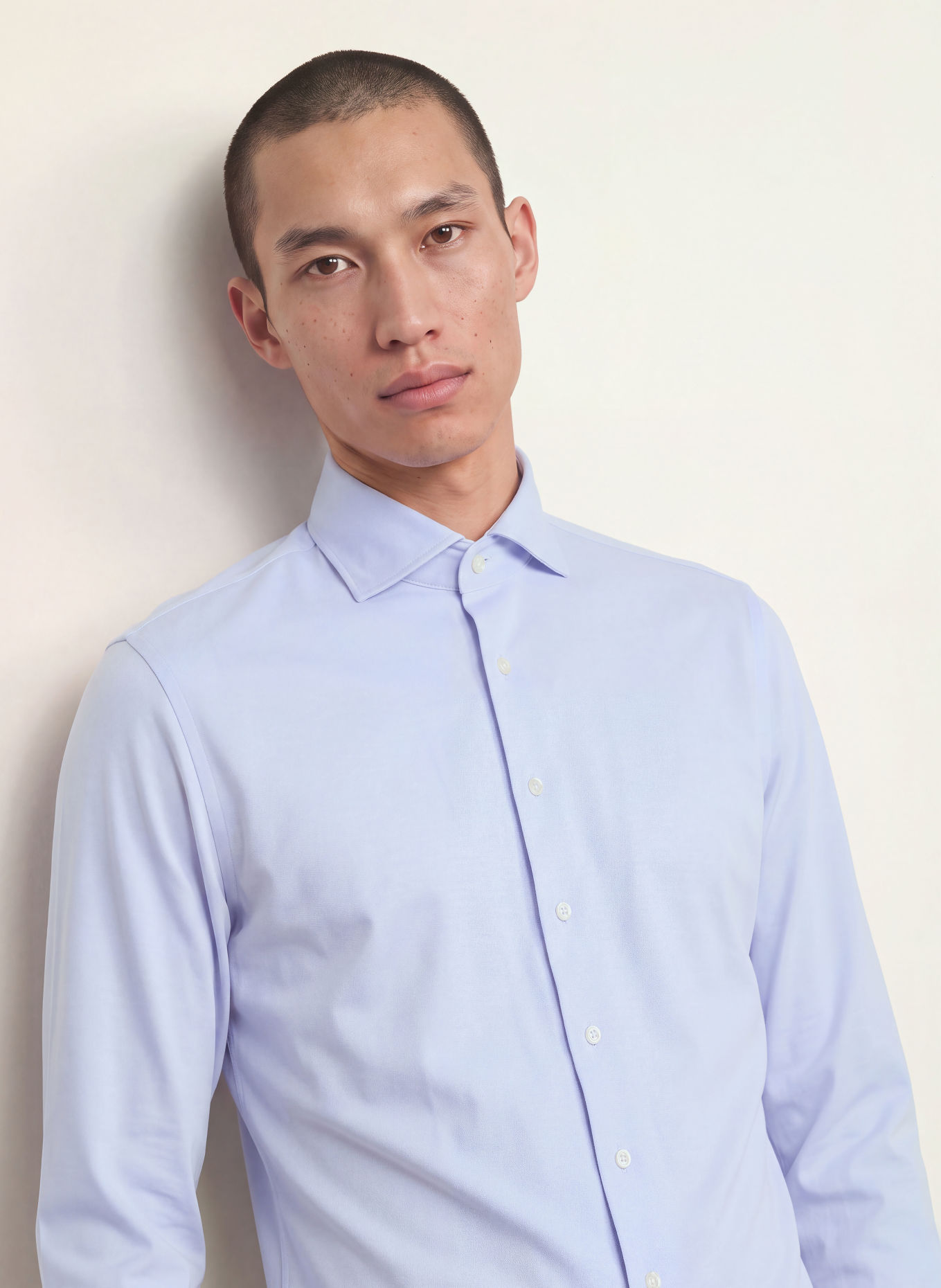 PROFUOMO Košile Slim Fit: TMAVĚ MODRÁ