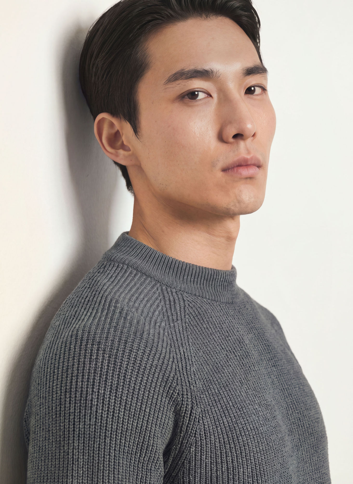 S. N. S. HERNING Pullover RENDER: DUNKELGRAU / GRAU