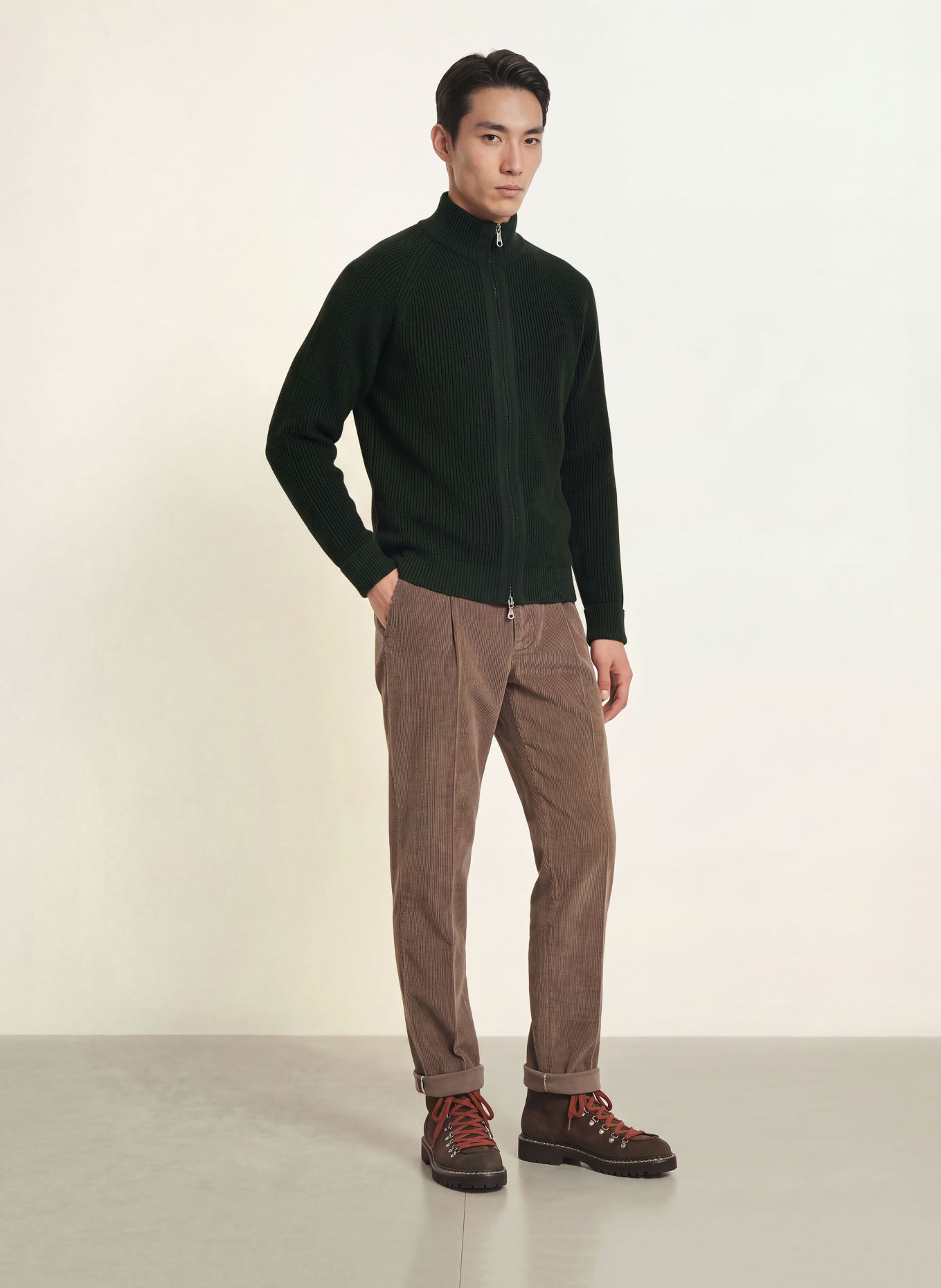 S. N. S. HERNING Cardigan RENDER: MØRKEGRØN