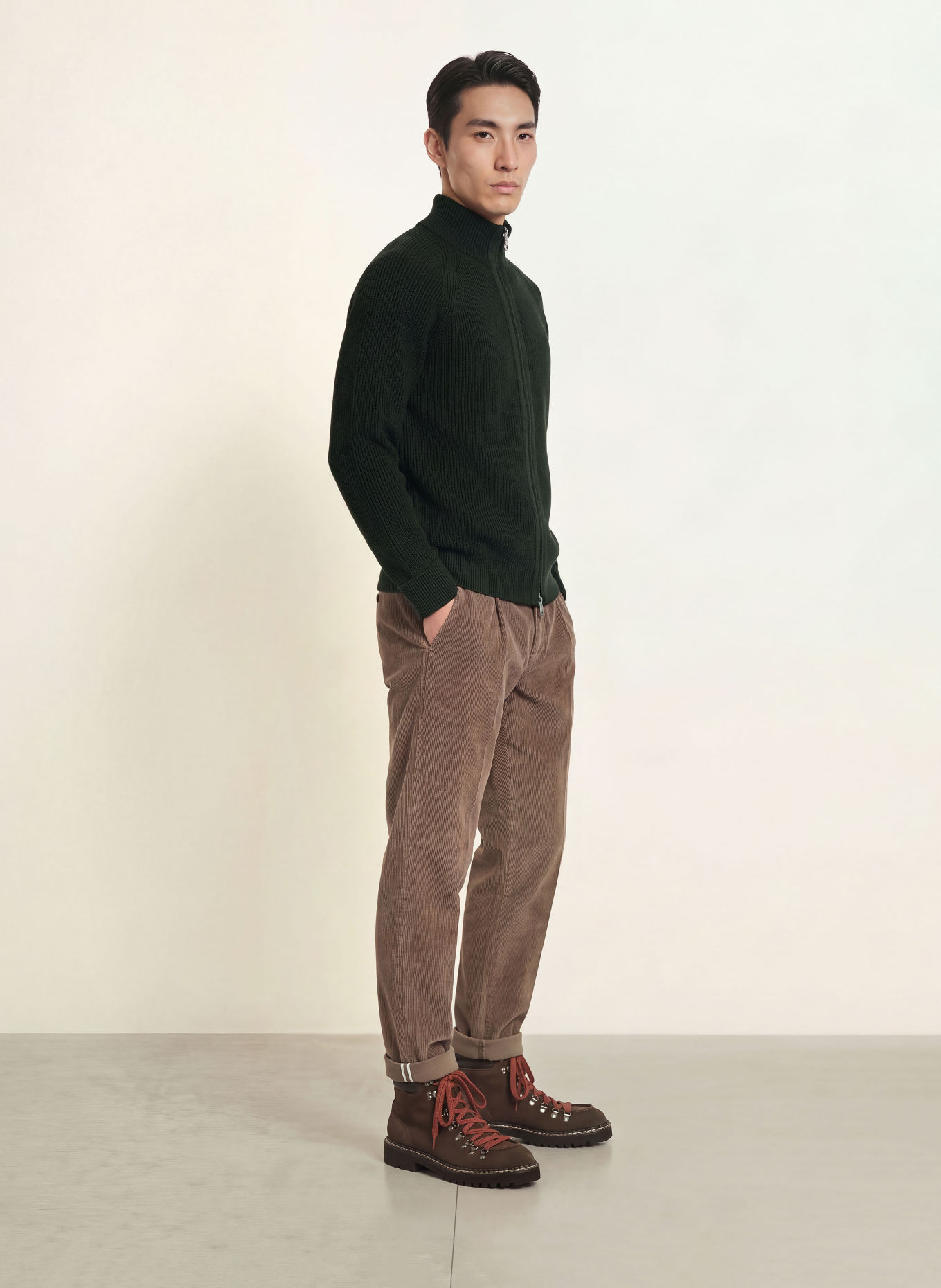 S. N. S. HERNING Cardigan RENDER: MØRKEGRØN