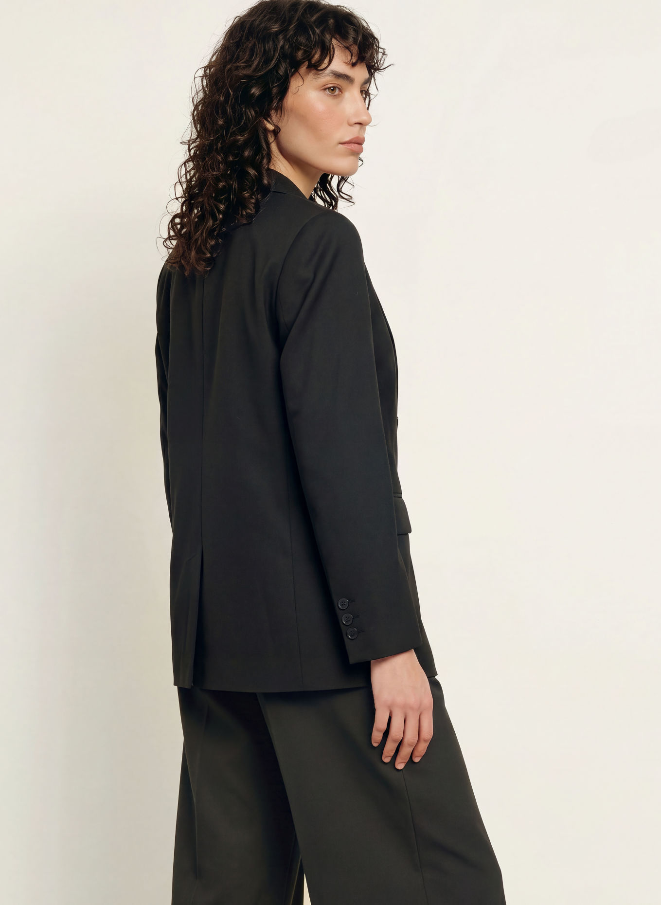 ba&sh CLARO Oversized Blazer: BLACK