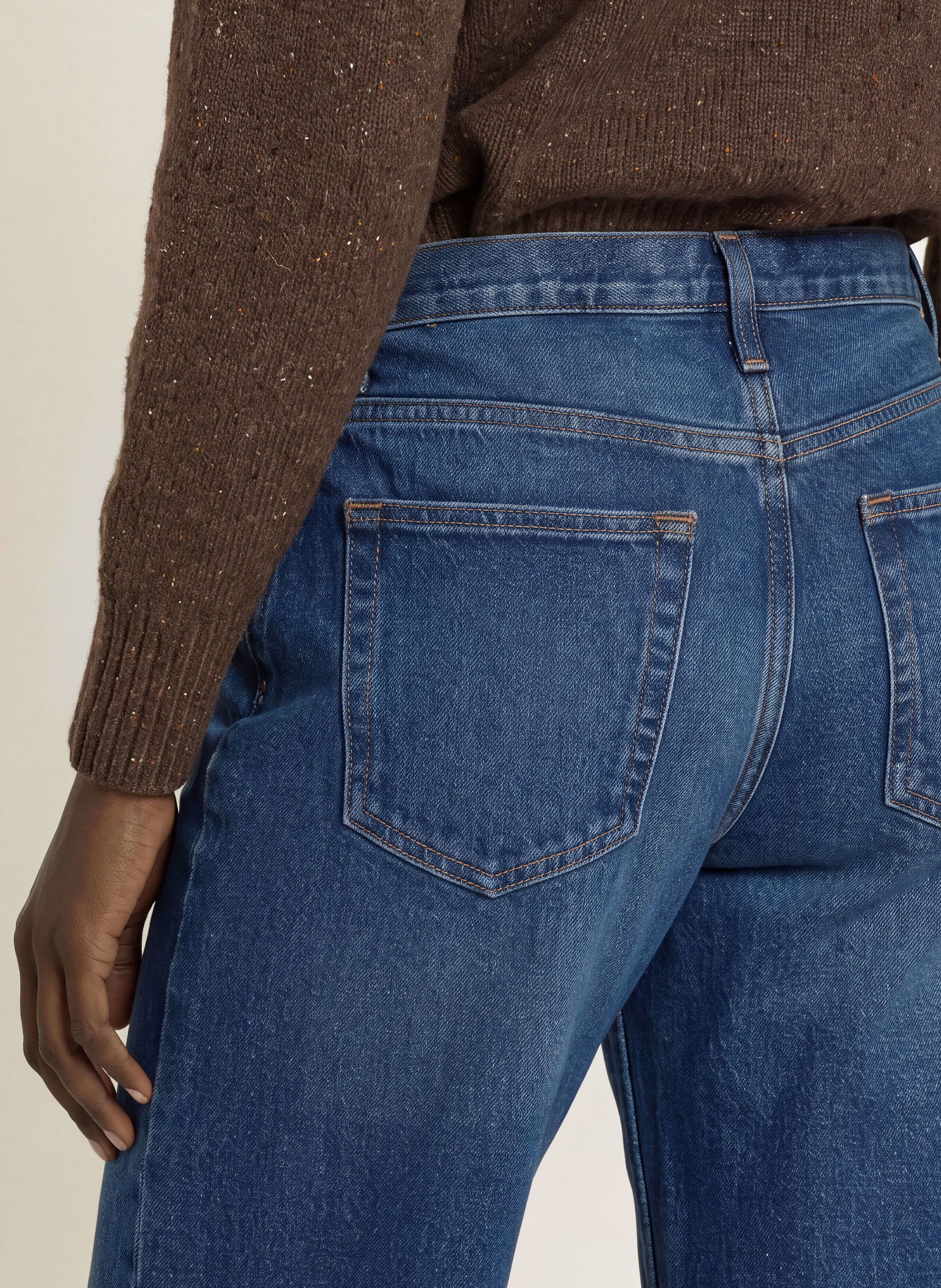 FRAME Wide Leg Jeans THE CUFFED LOW BOW: VOLL VOLT