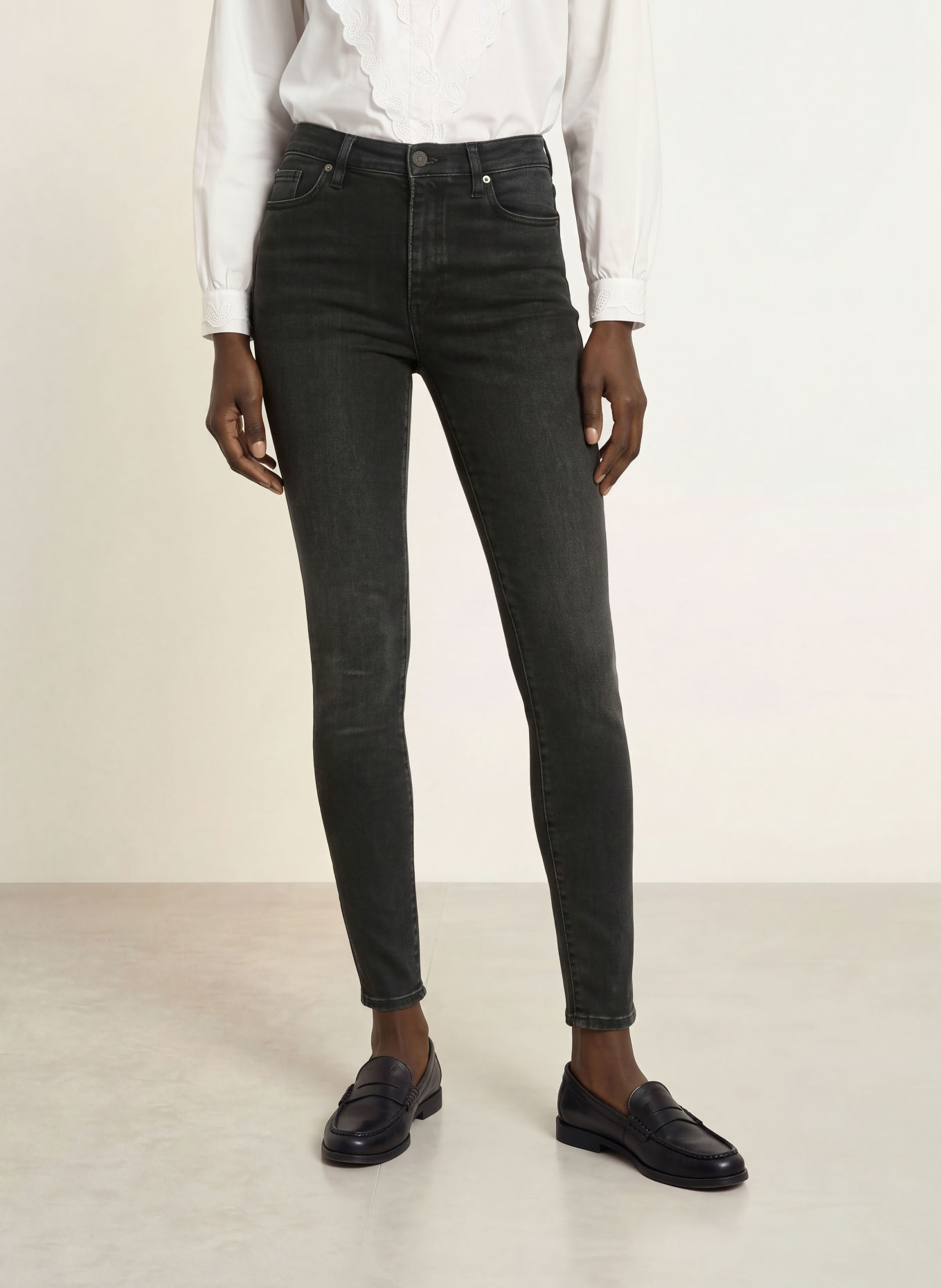 FRAME Skinny džíny LE HIGH SKINNY: FABL FABLE
