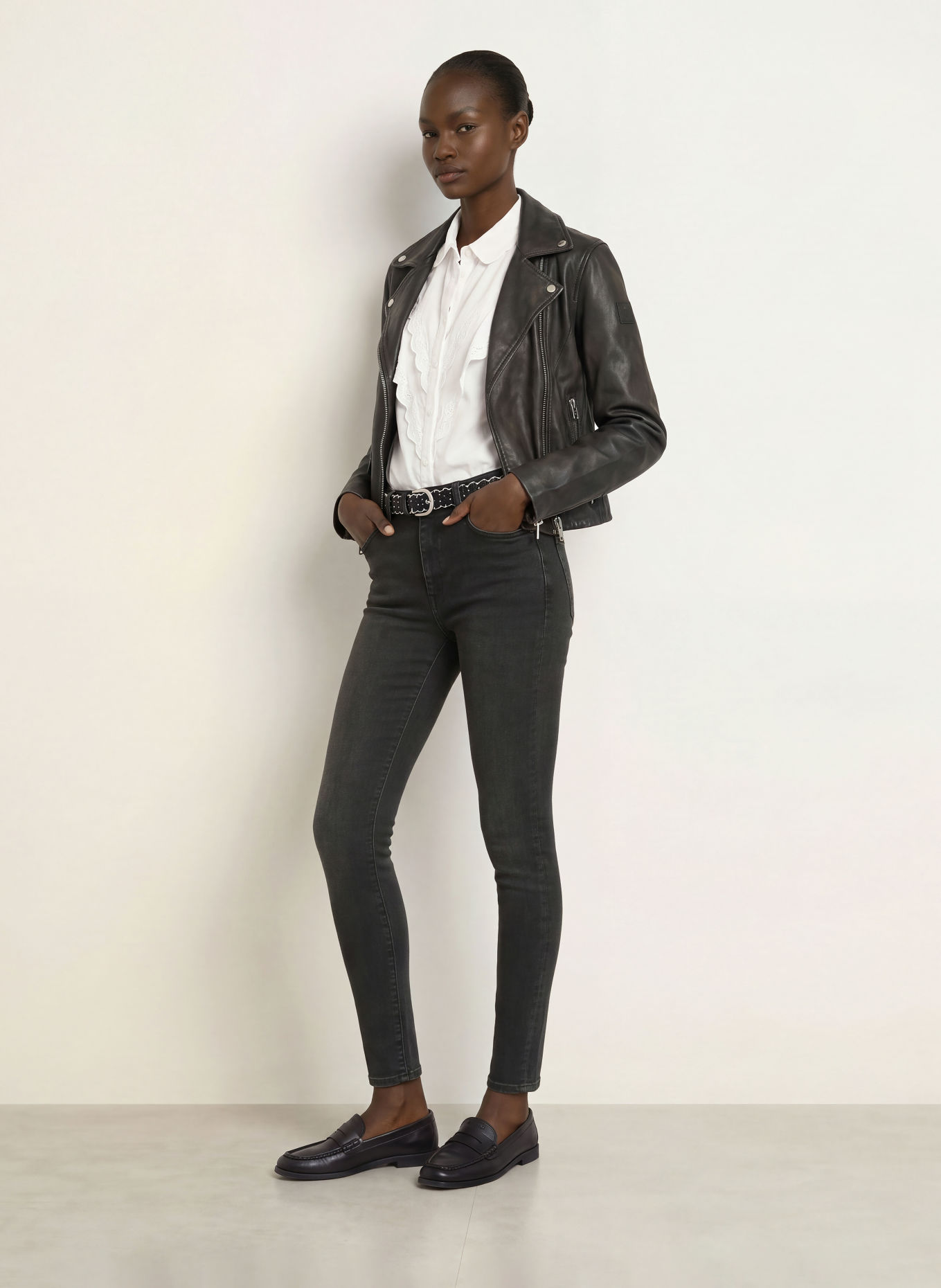 FRAME Skinny džíny LE HIGH SKINNY: FABL FABLE