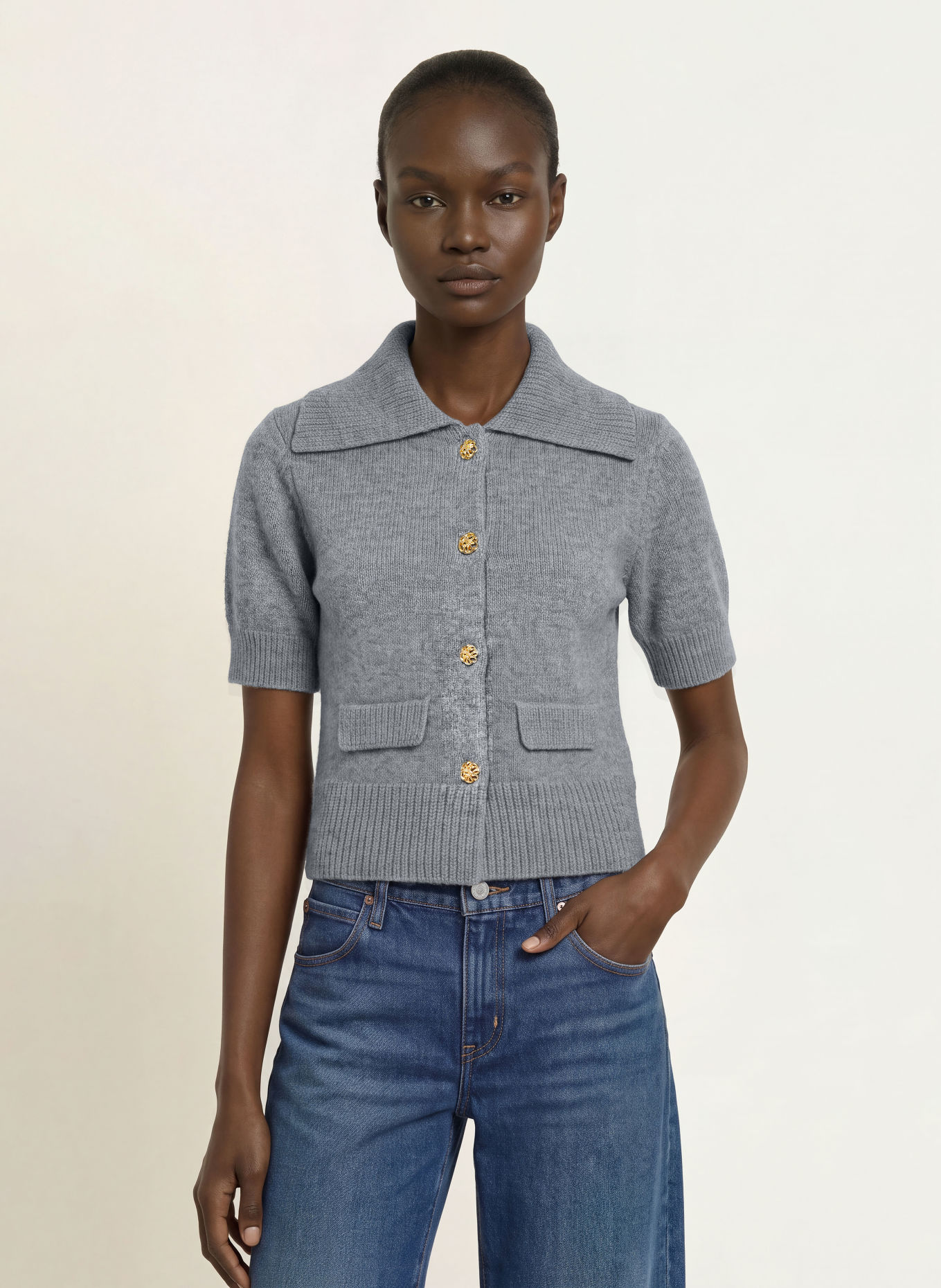 FRAME THE DOLL Cardigan: GRAY