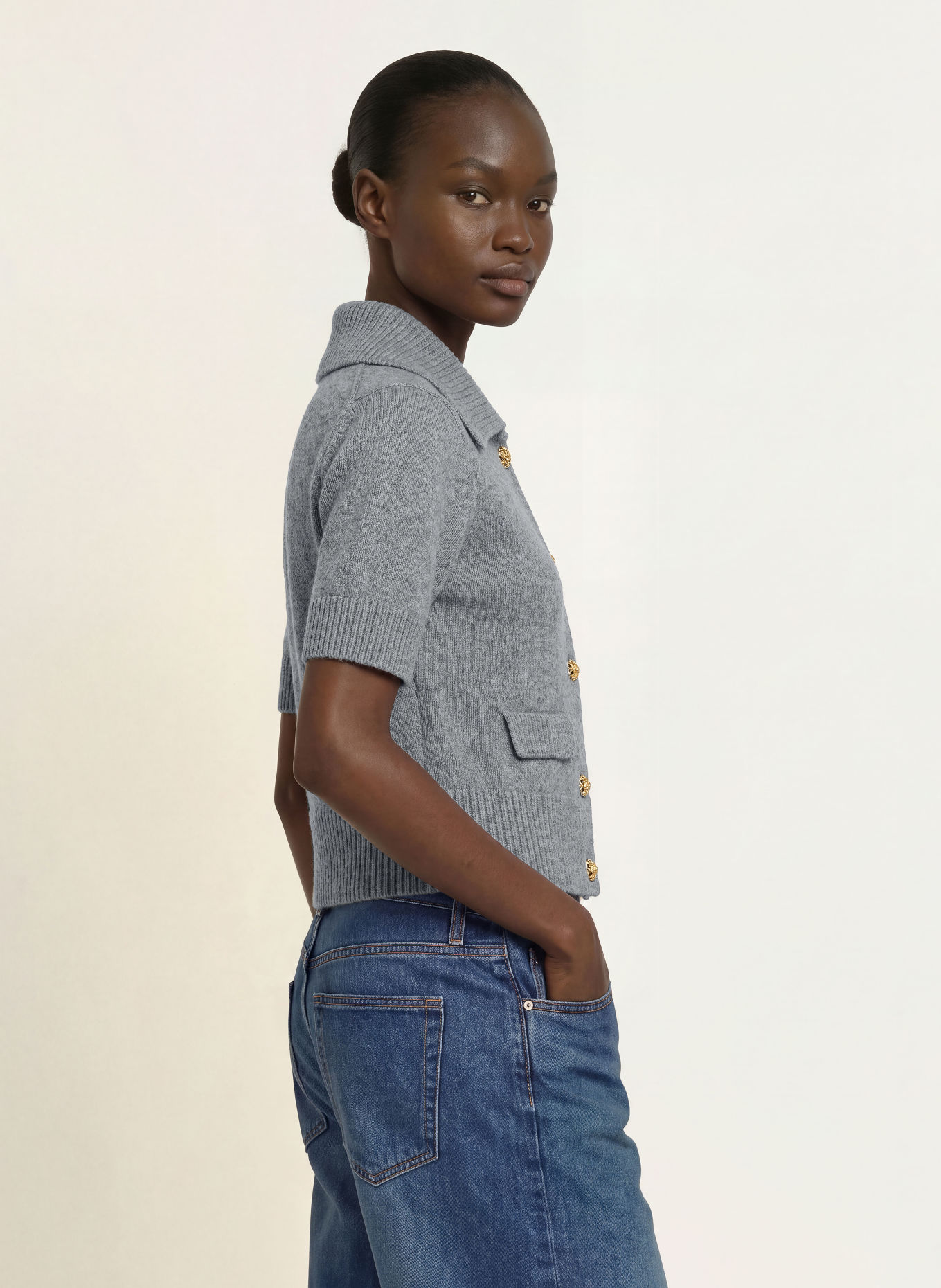 FRAME THE DOLL Cardigan: GRAY