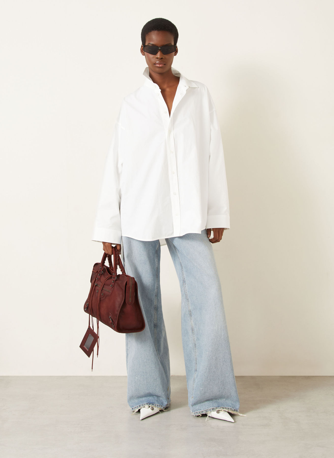 BALENCIAGA Handtasche LE CITY MEDIUM: DUNKELROT