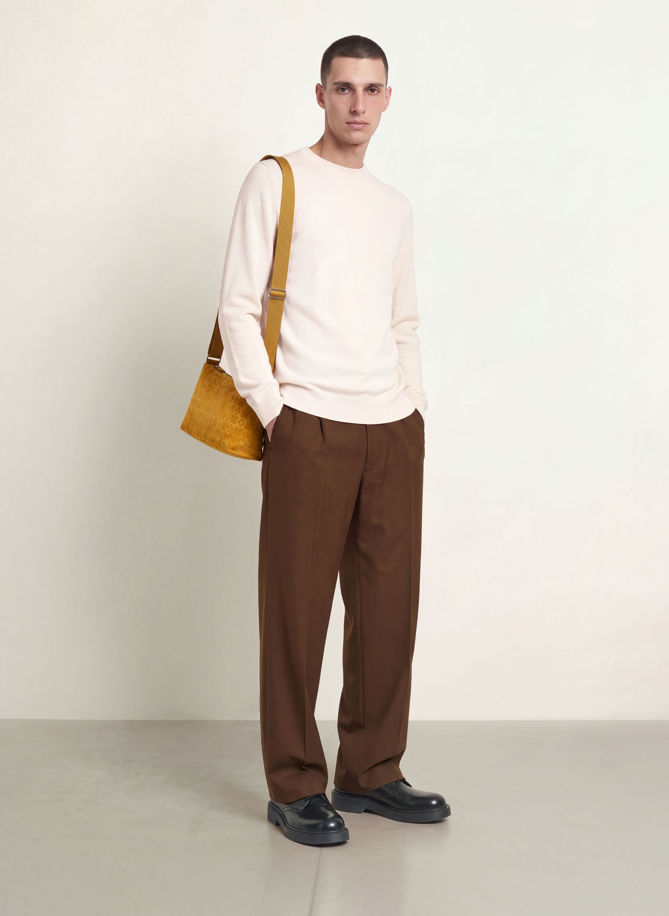 SANDRO Hose GERARD Regular Fit: DUNKELBRAUN