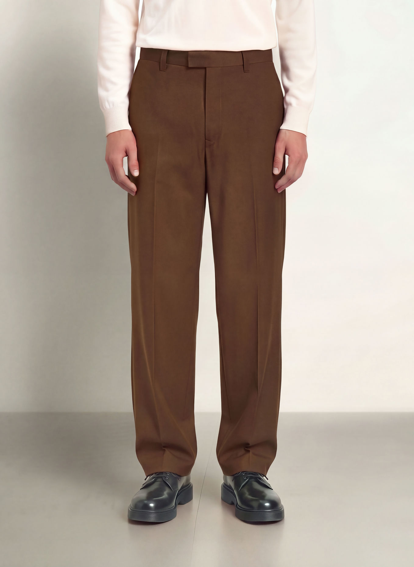 SANDRO Hose GERARD Regular Fit: DUNKELBRAUN