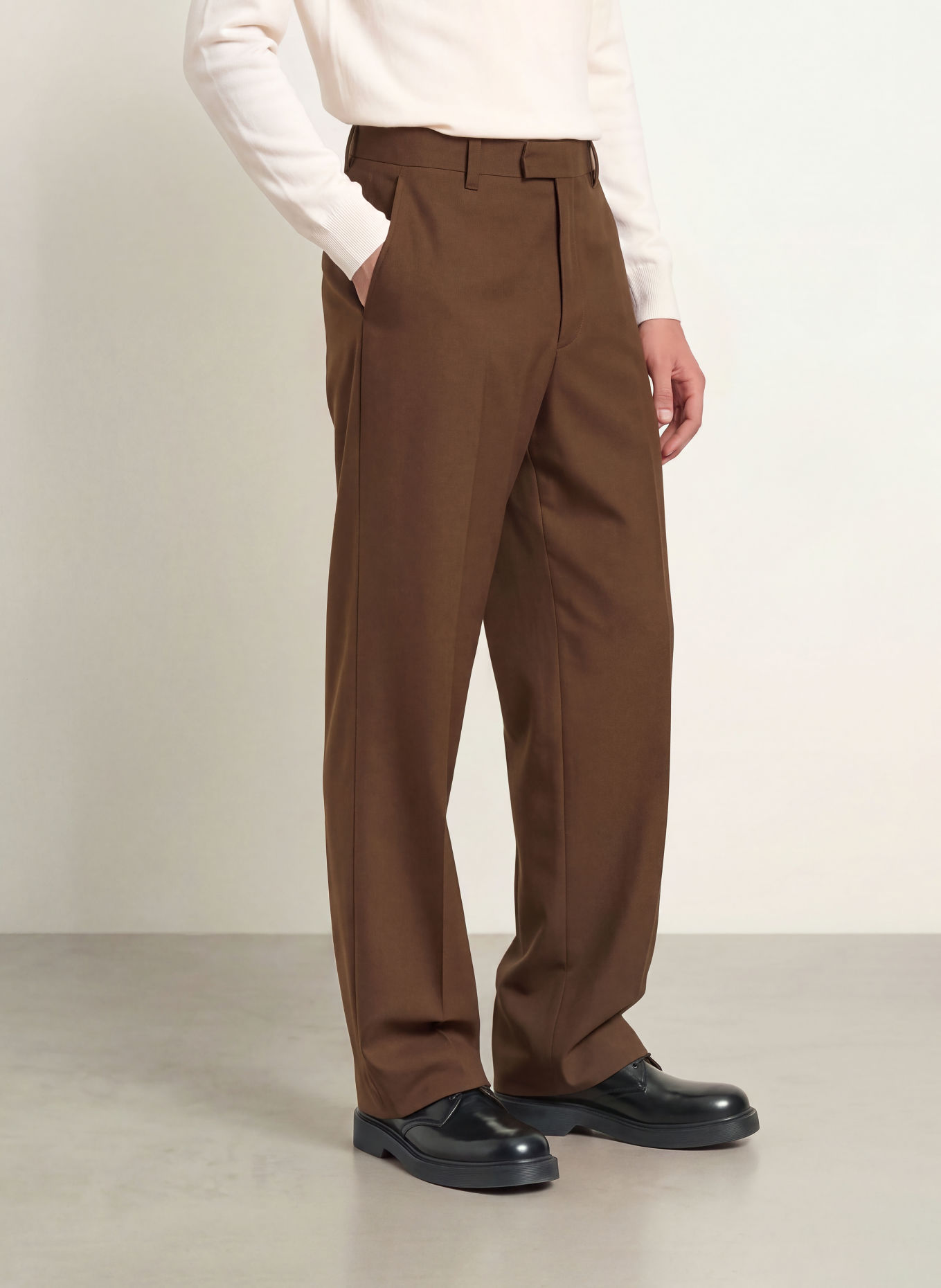 SANDRO Hose GERARD Regular Fit: DUNKELBRAUN