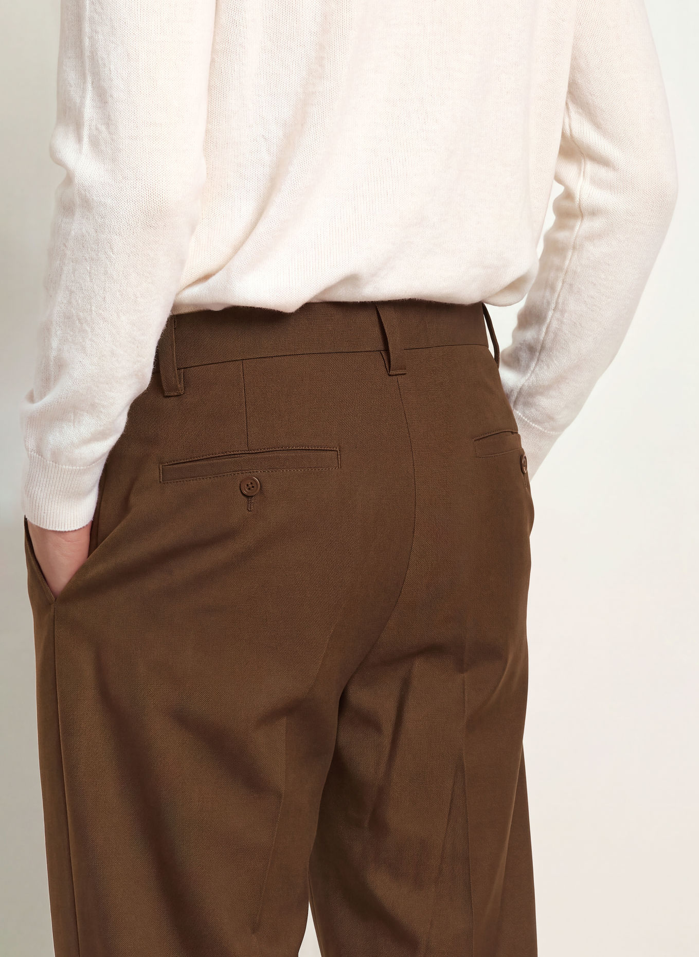 SANDRO Hose GERARD Regular Fit: DUNKELBRAUN