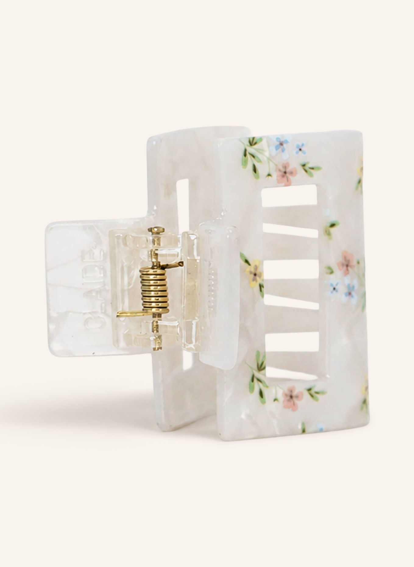 CLAIDE ELVA MEDIUM Hair Clip: WHITE / PINK / GREEN
