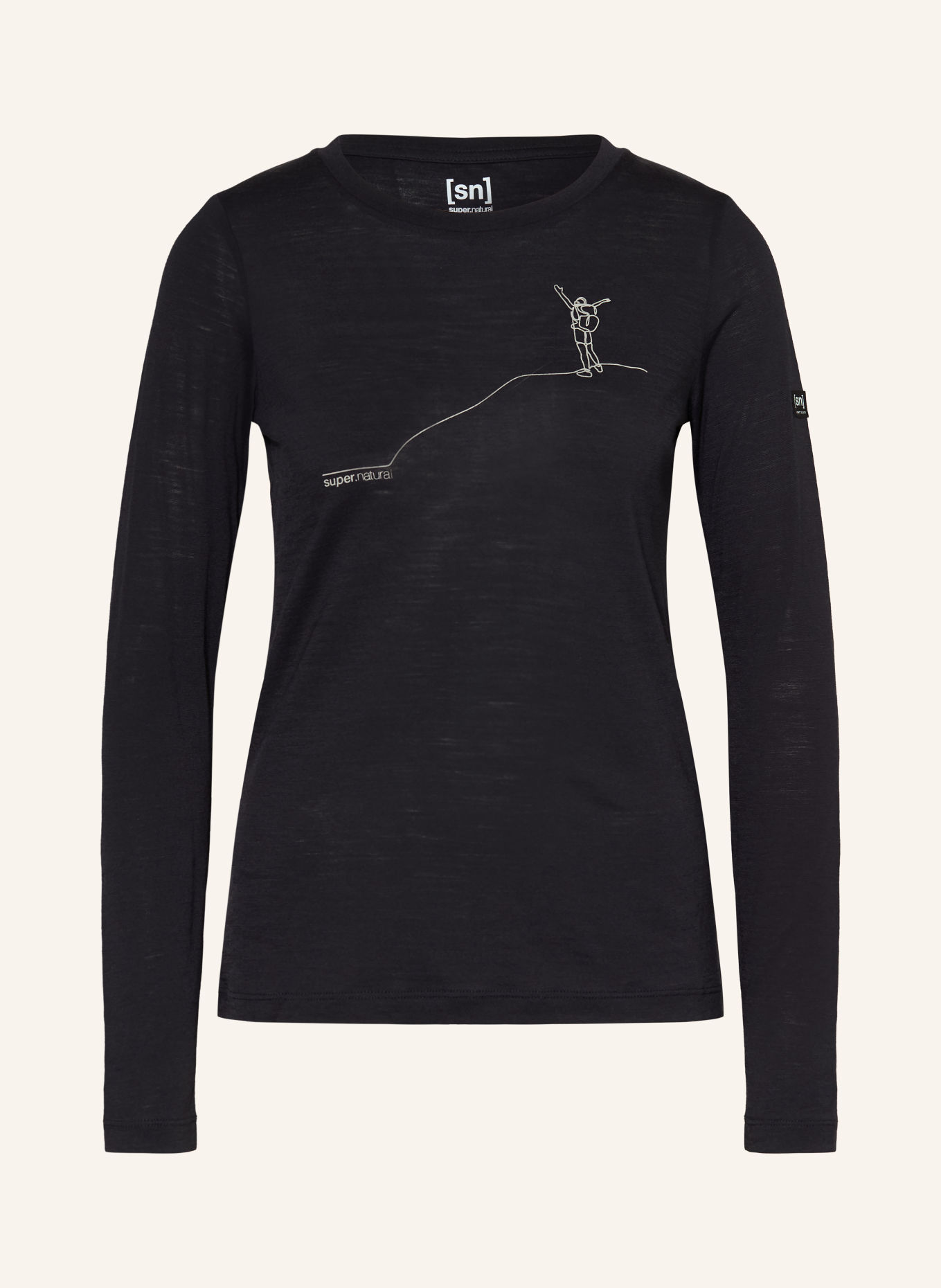 super.natural BERGGLÜCK Functional shirt: BLACK