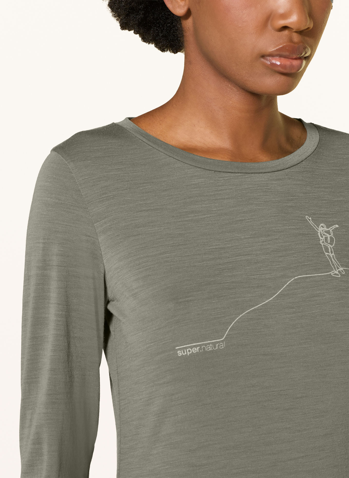 super.natural Trainingsshirt BERGGLÜCK: GRIJS
