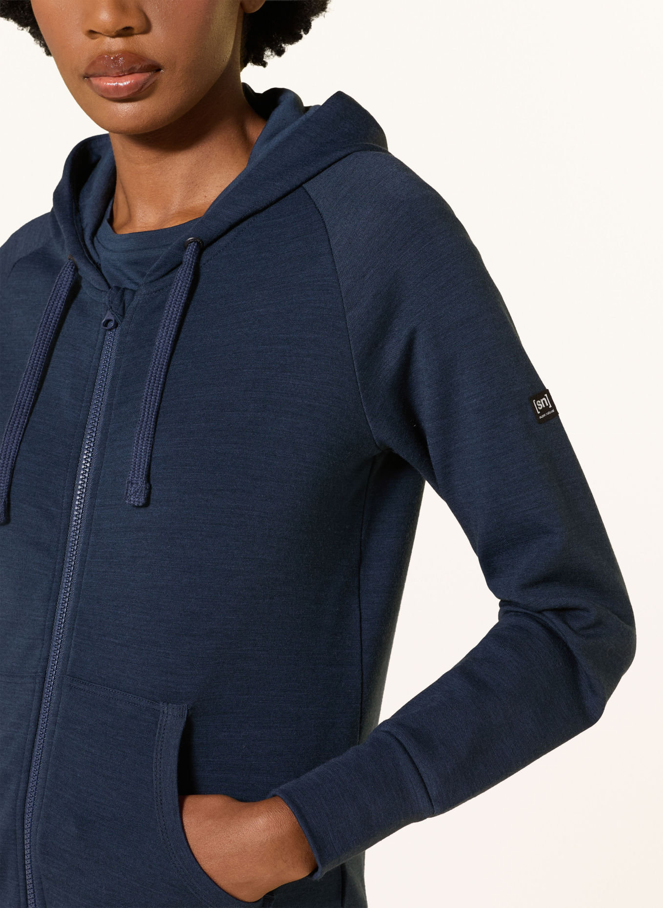super.natural EVERYDAY Training jacket with Merino Wool: DARK BLUE