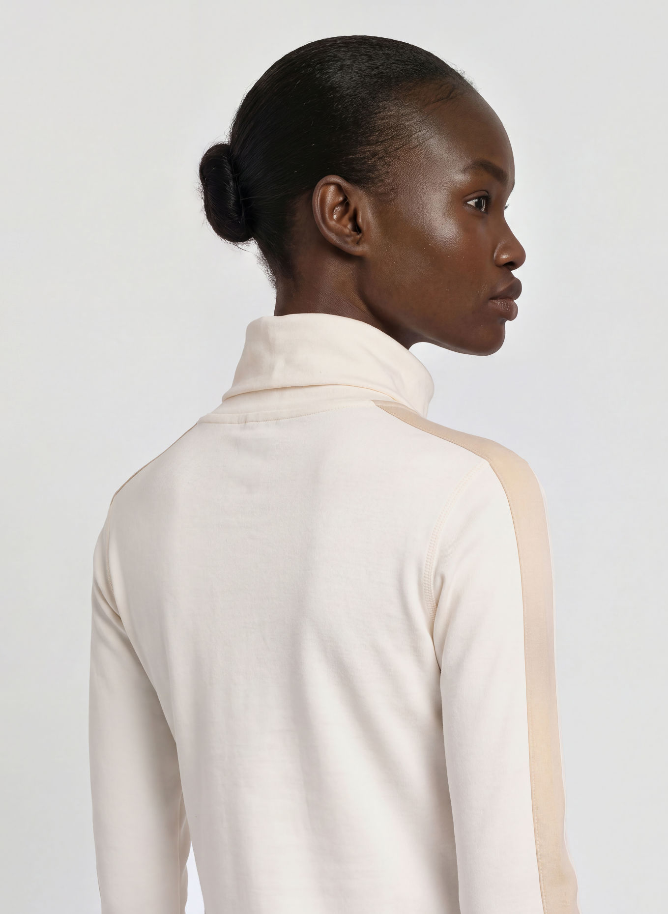 super.natural RACING TEAM Functional shirt with Merino Wool: WHITE / BEIGE