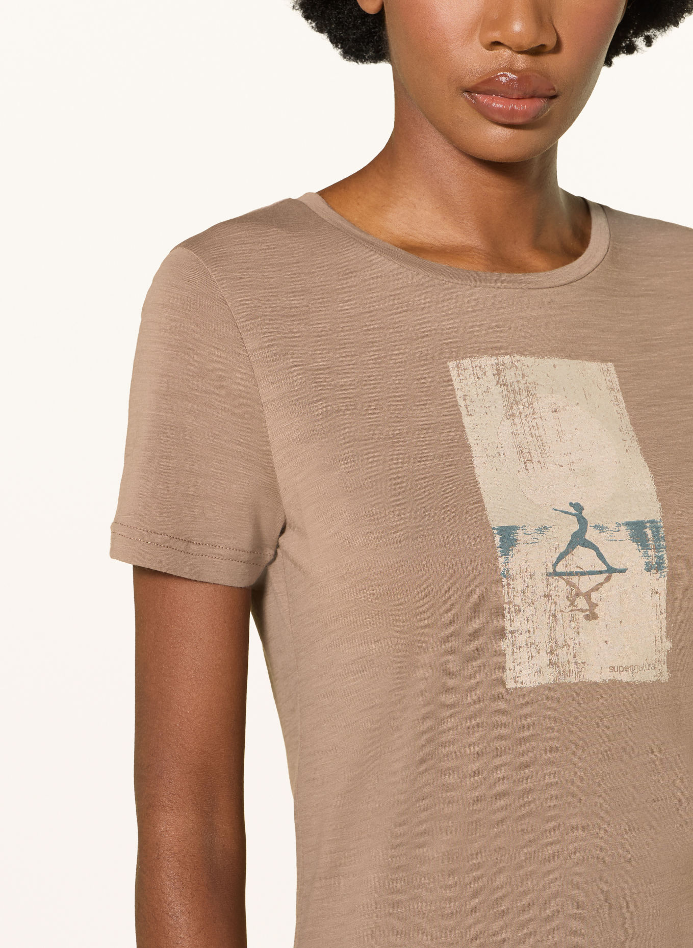super.natural Trainingsshirt SUN SALUTATION: BEIGE