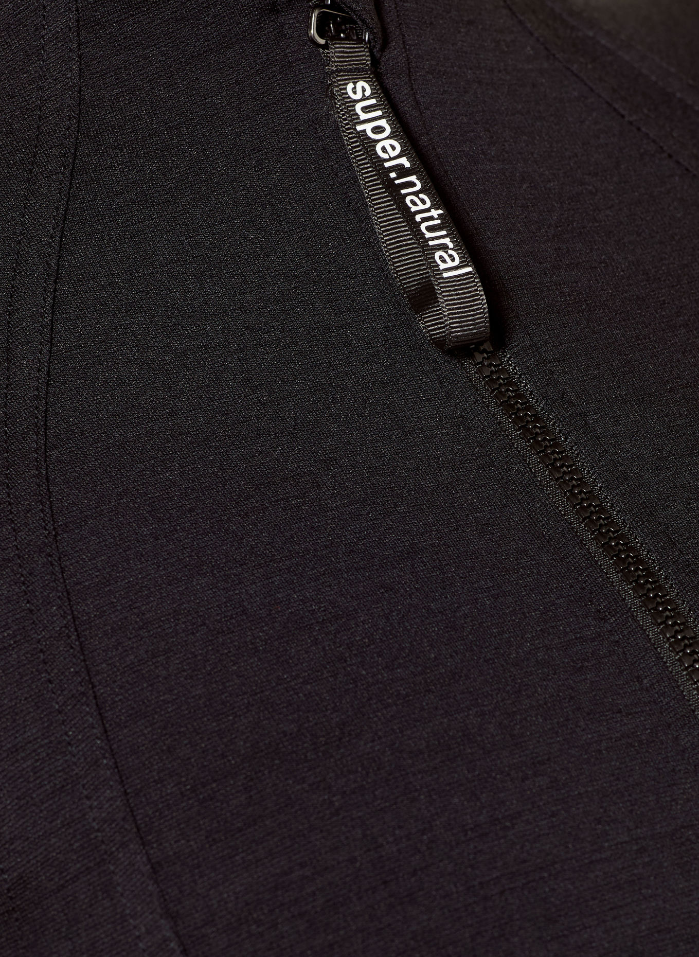 super.natural Bunda Midlayer MOVEMENT s merino vlnou: ČERNÁ