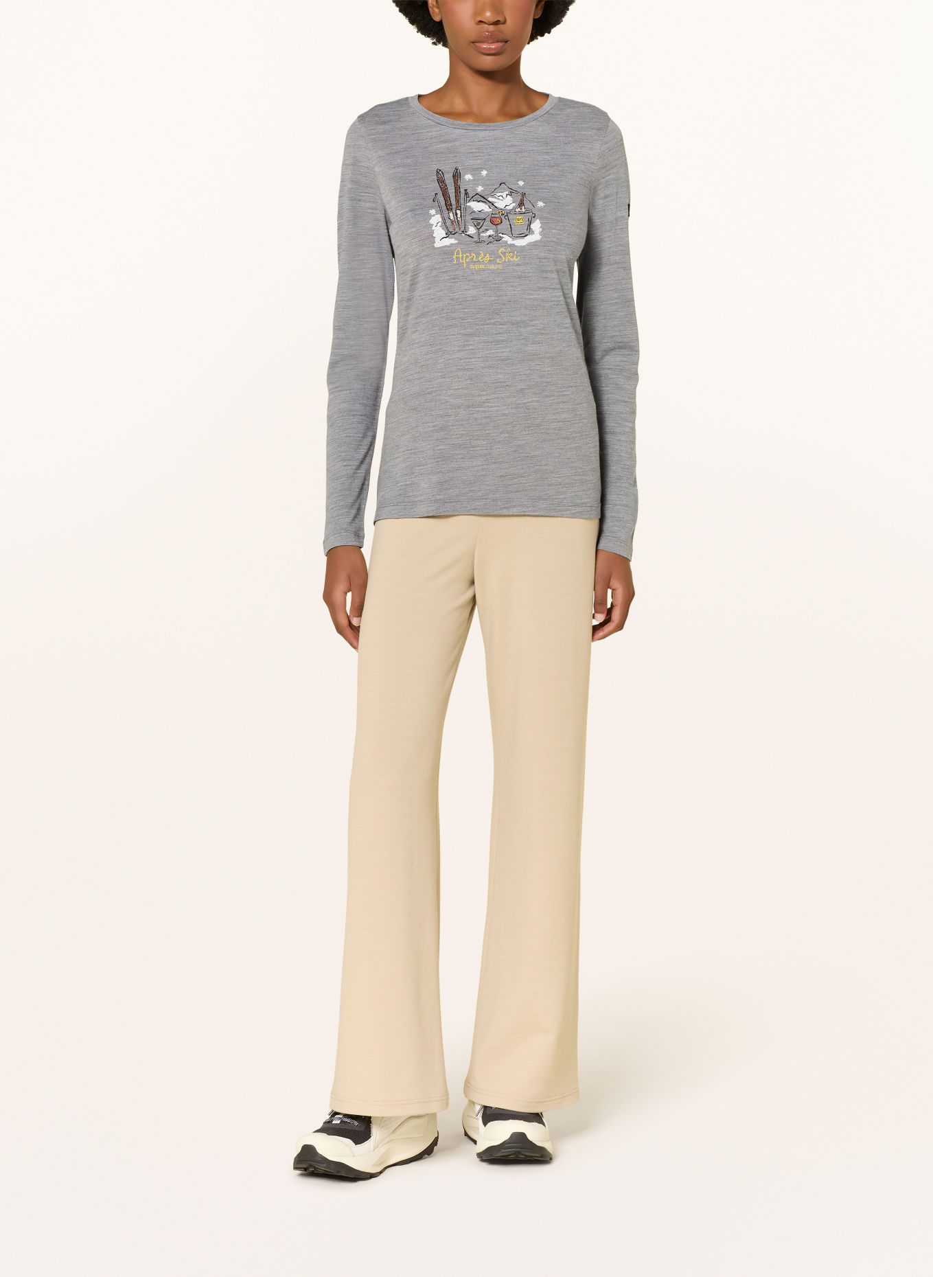 super.natural Longsleeve APRES SKI: GRIJS