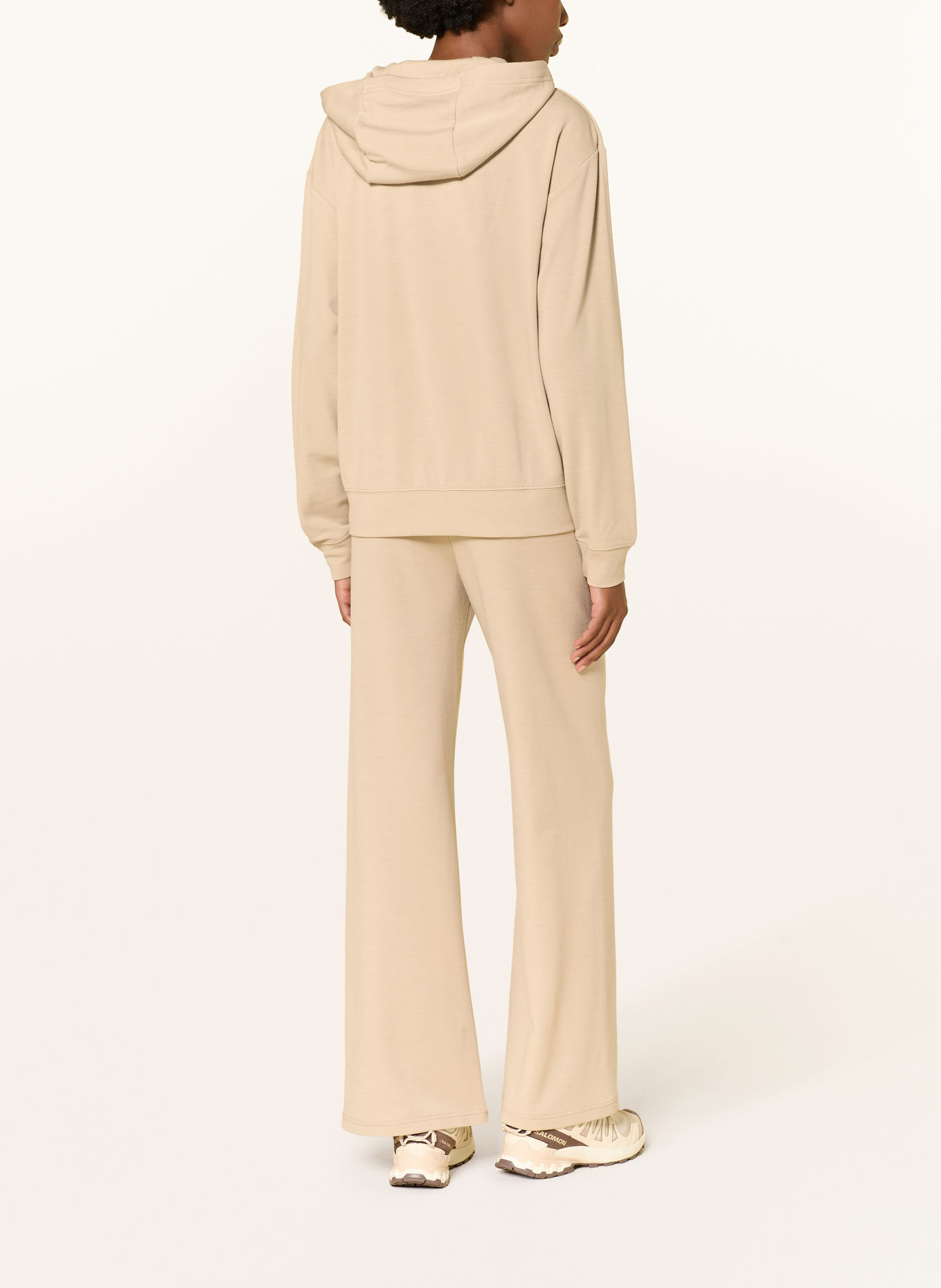super.natural SNOWDROPS Hoodie with Merino Wool: BEIGE