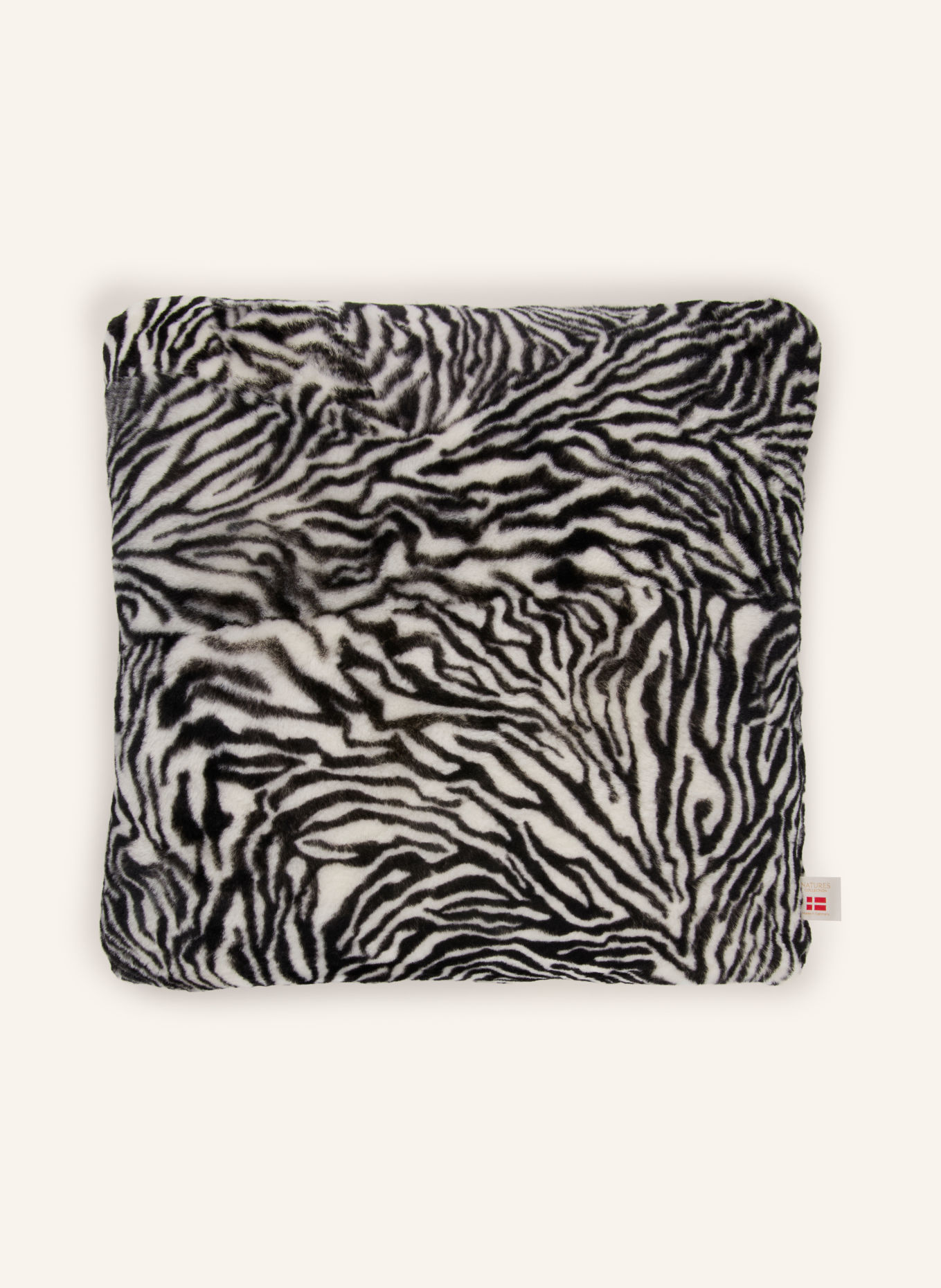 Natures Collection Coussin décoratif MOKASSIN: NOIR / BLANC