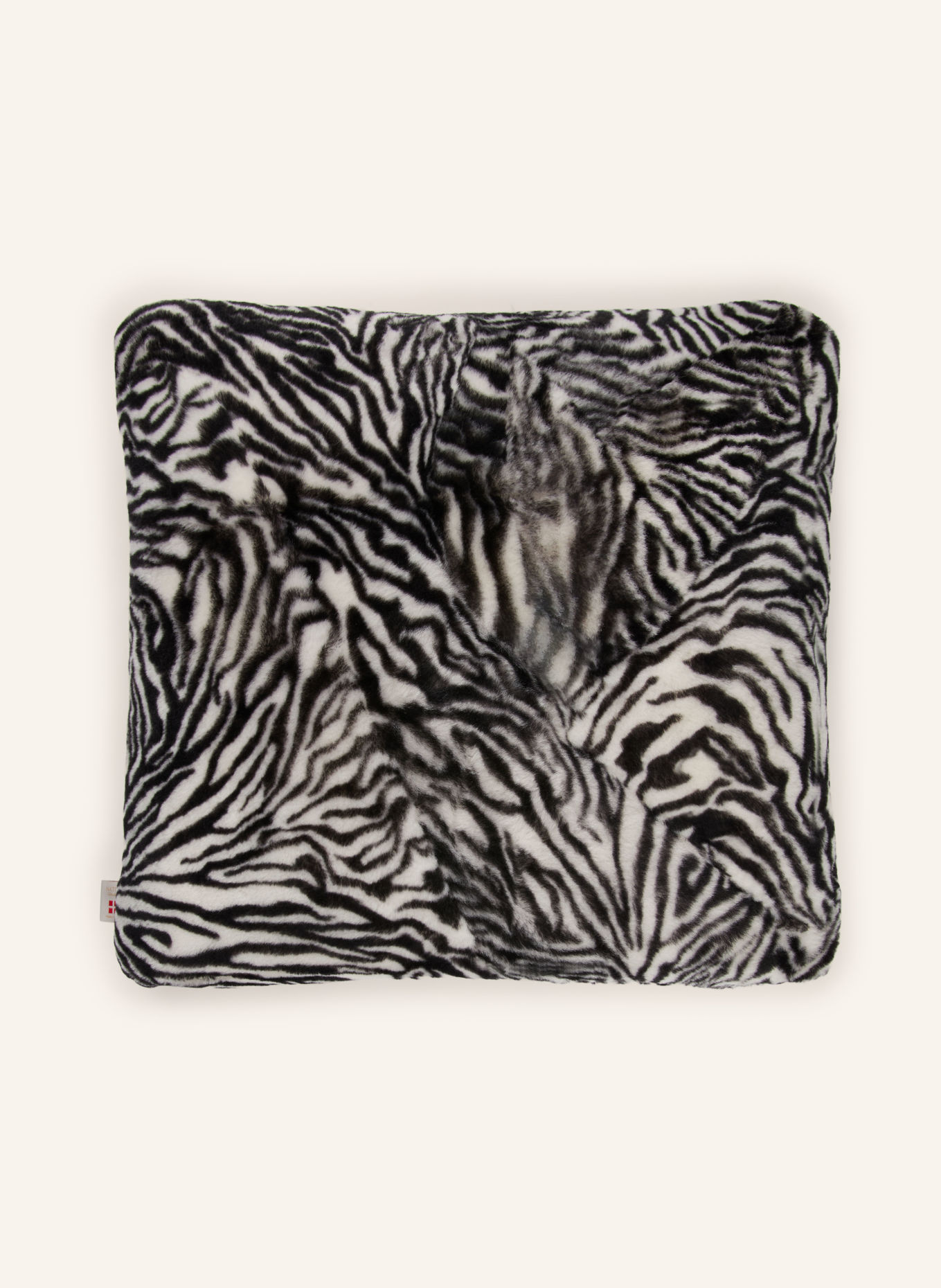 Natures Collection Coussin décoratif MOKASSIN: NOIR / BLANC