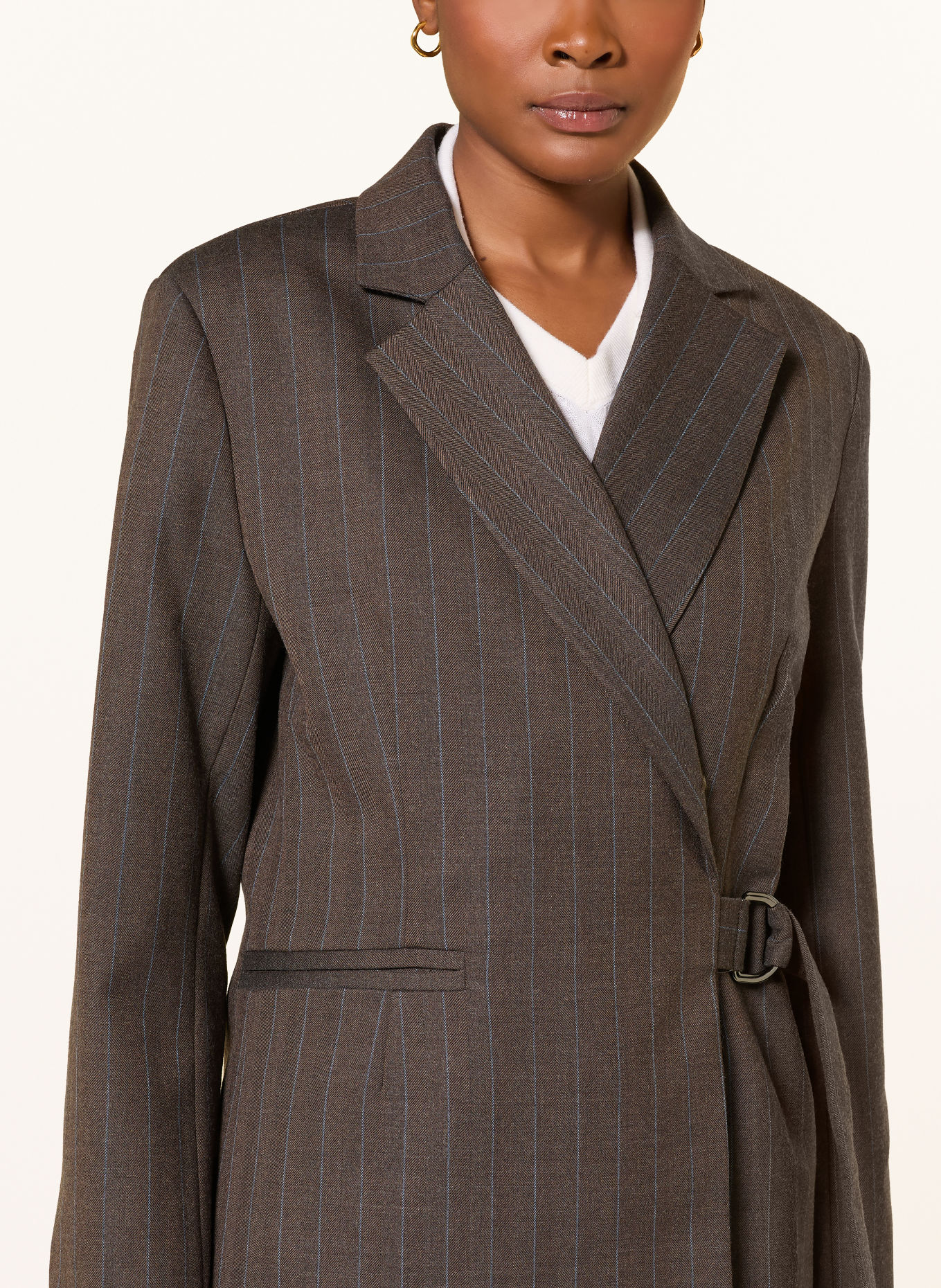 CLAUDIE PIERLOT Blazer: DUNKELBRAUN / BLAU