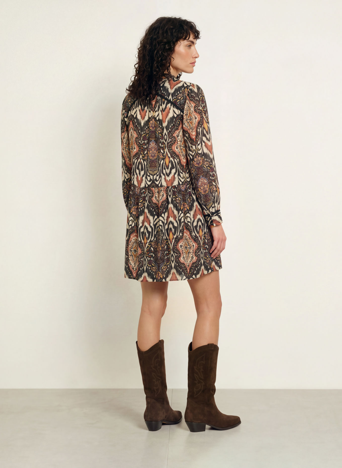 ba&sh ZAZA Dress: BLACK / ROSE / PURPLE