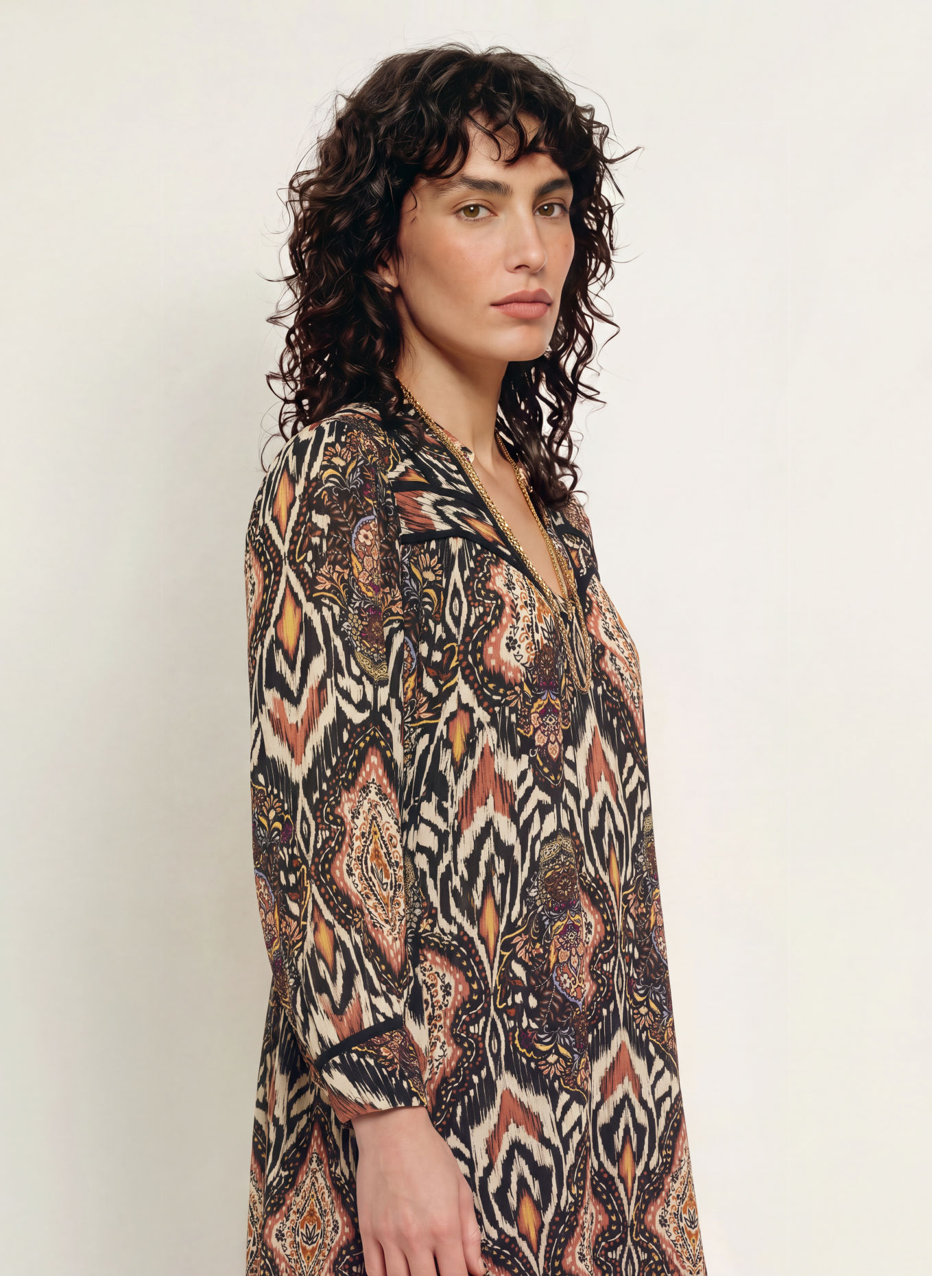 ba&sh ZAZA Dress: BLACK / ROSE / PURPLE