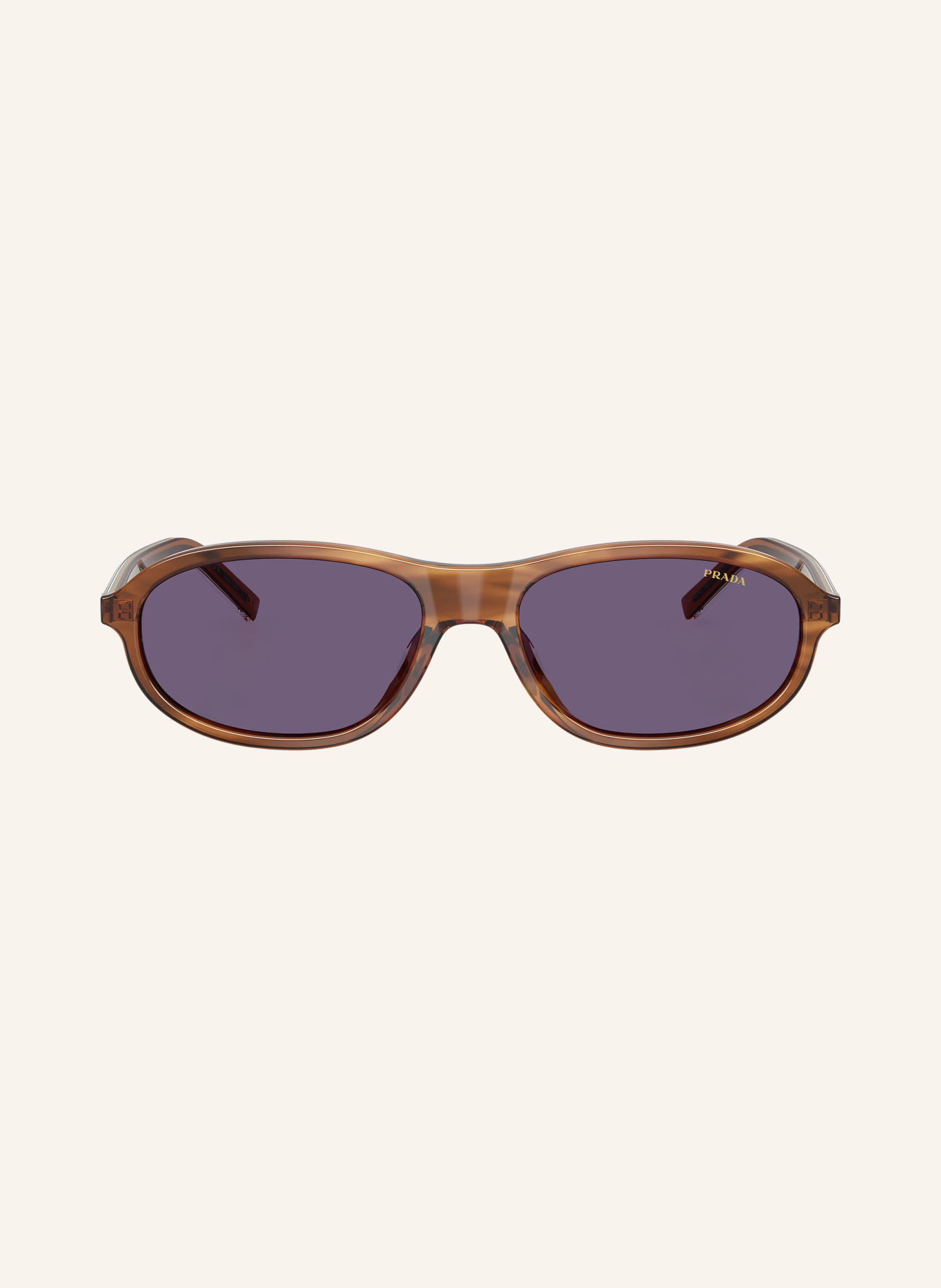 PRADA PR D20SU Sunglasses: BROWN/PURPLE