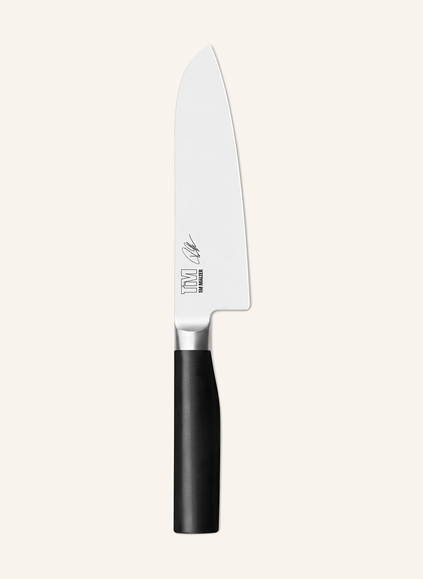 KAI Nóż Santoku TIM MÄLZER KAMAGATA: CZARNY / SREBRNY