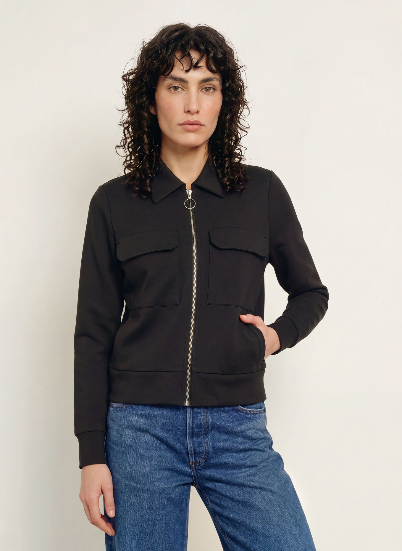 InWear Sweat zippé BECAIW: NOIR