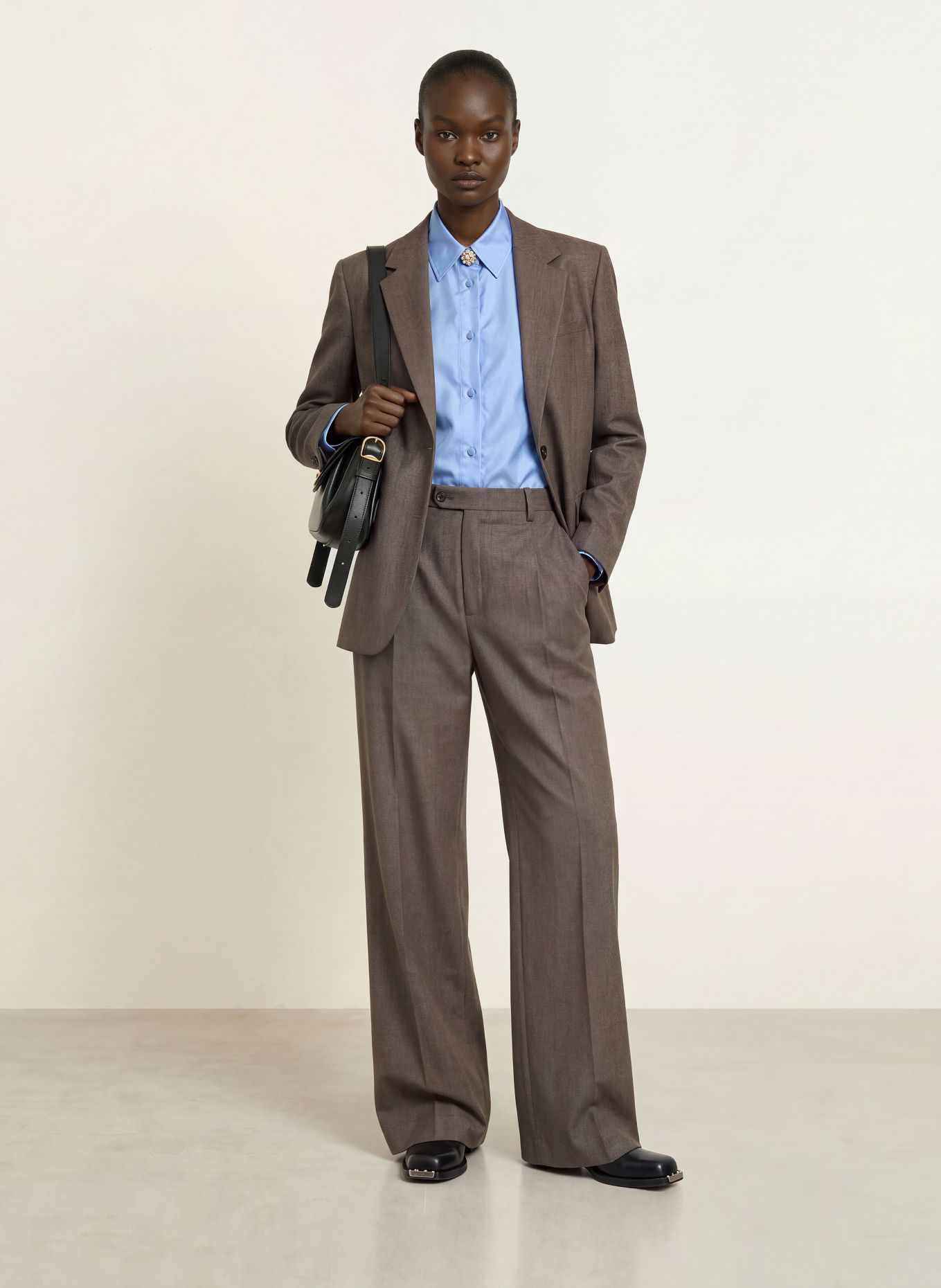 SANDRO Blazer: BRAUN