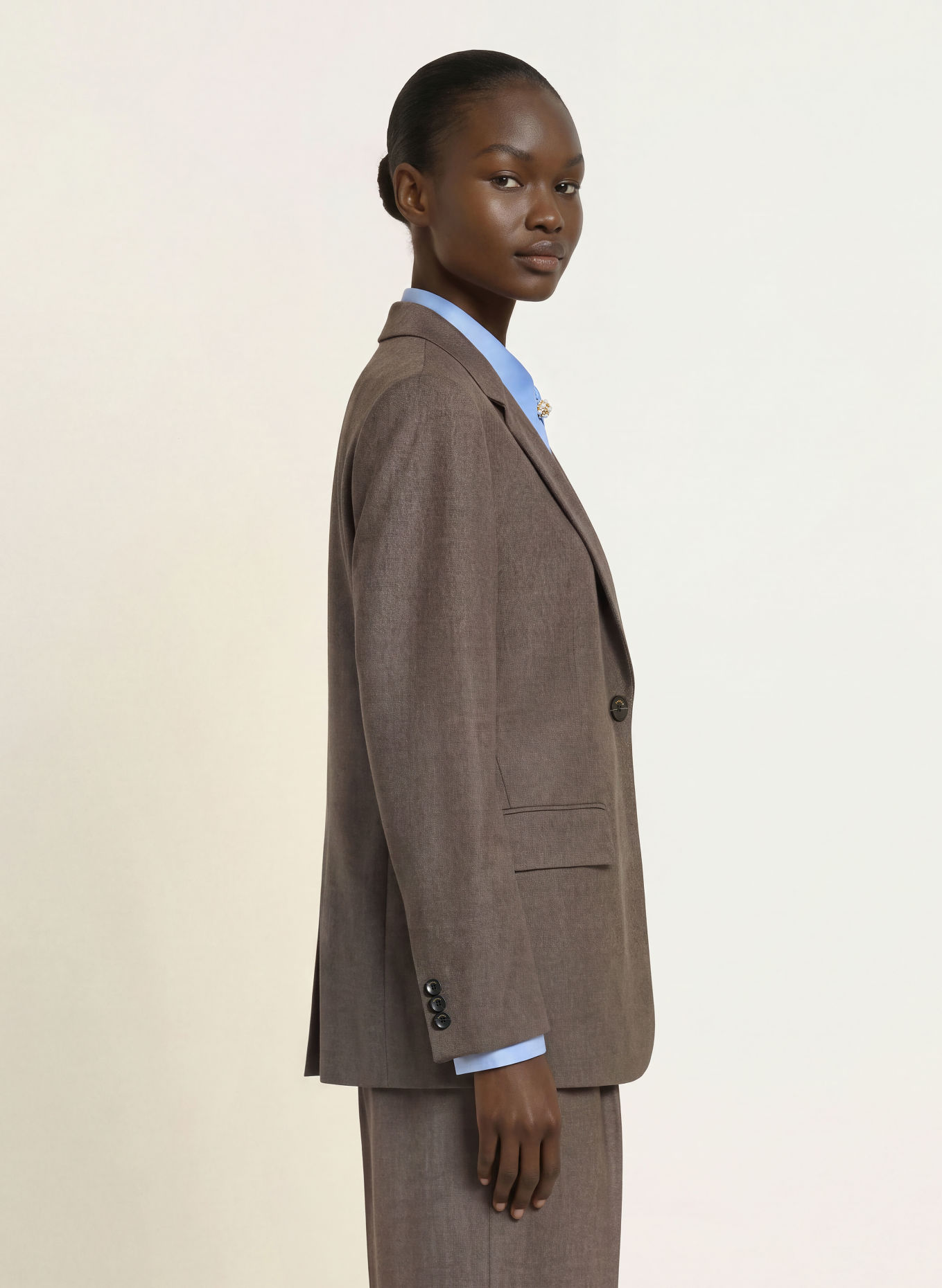 SANDRO Blazer: BRAUN