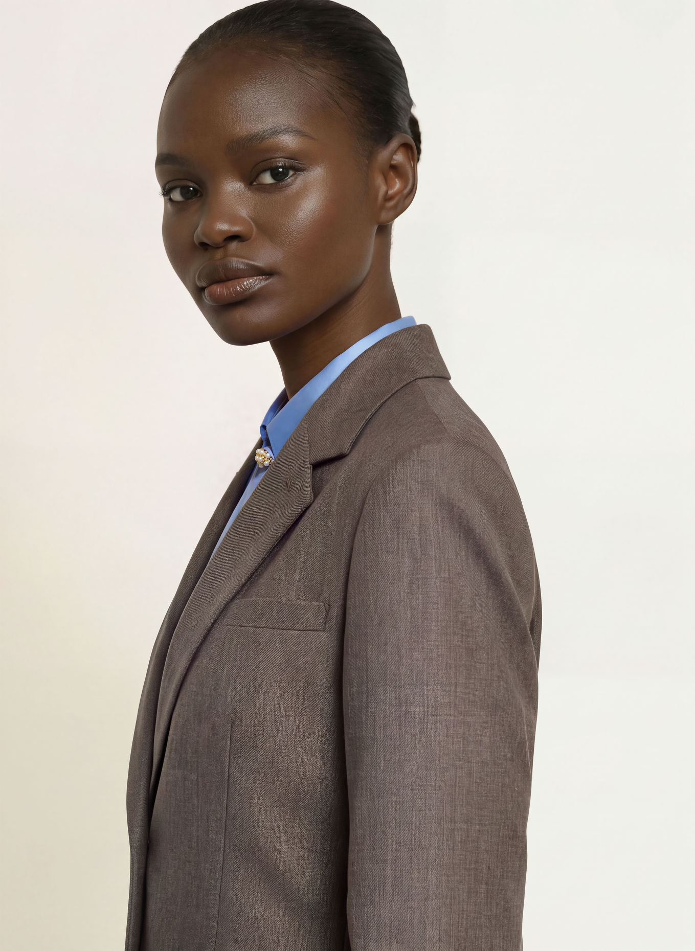 SANDRO Blazer: BRAUN