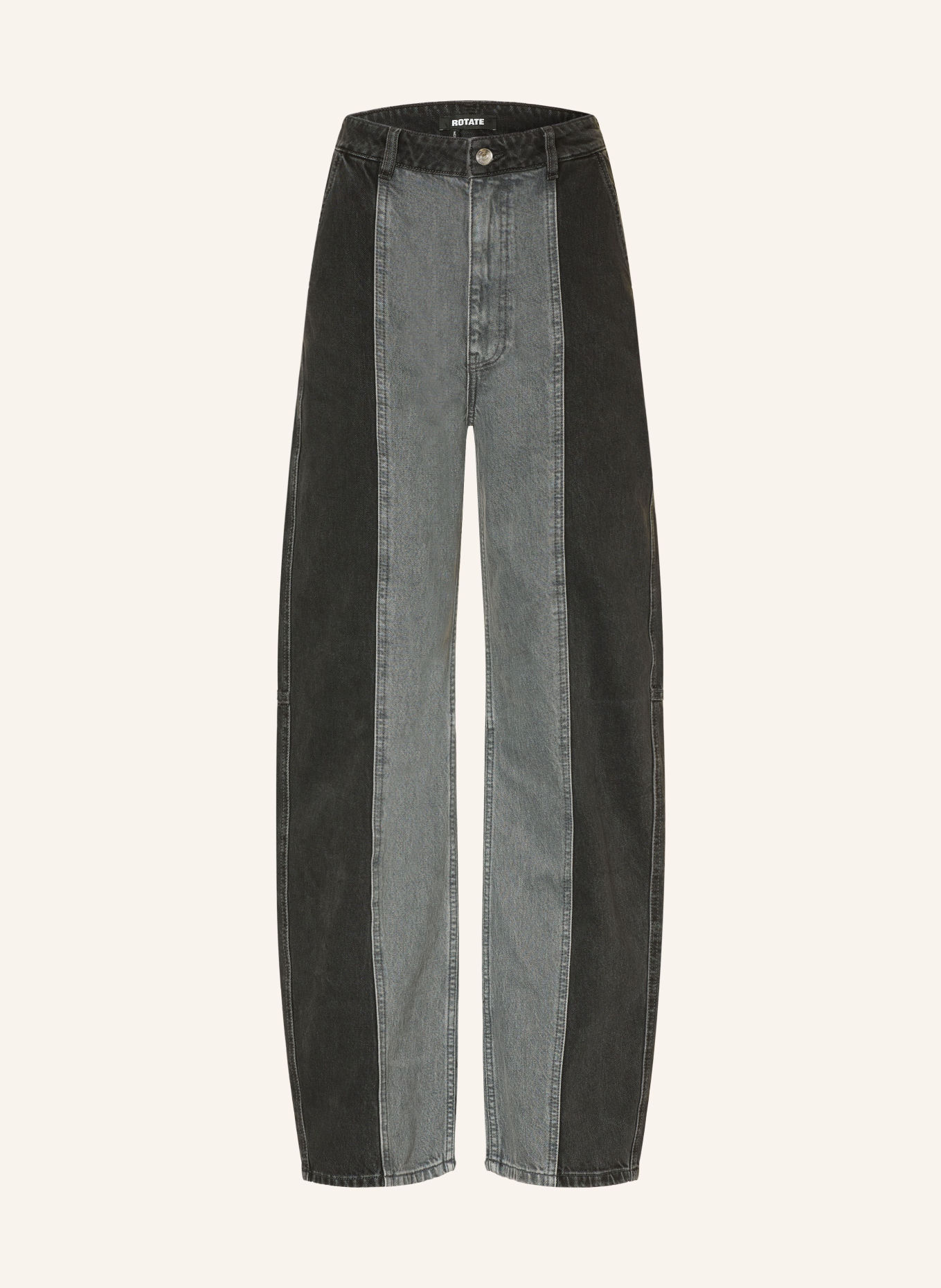 ROTATE Barrel-leg jeans COCOON: 2998 Dark Grey Denim