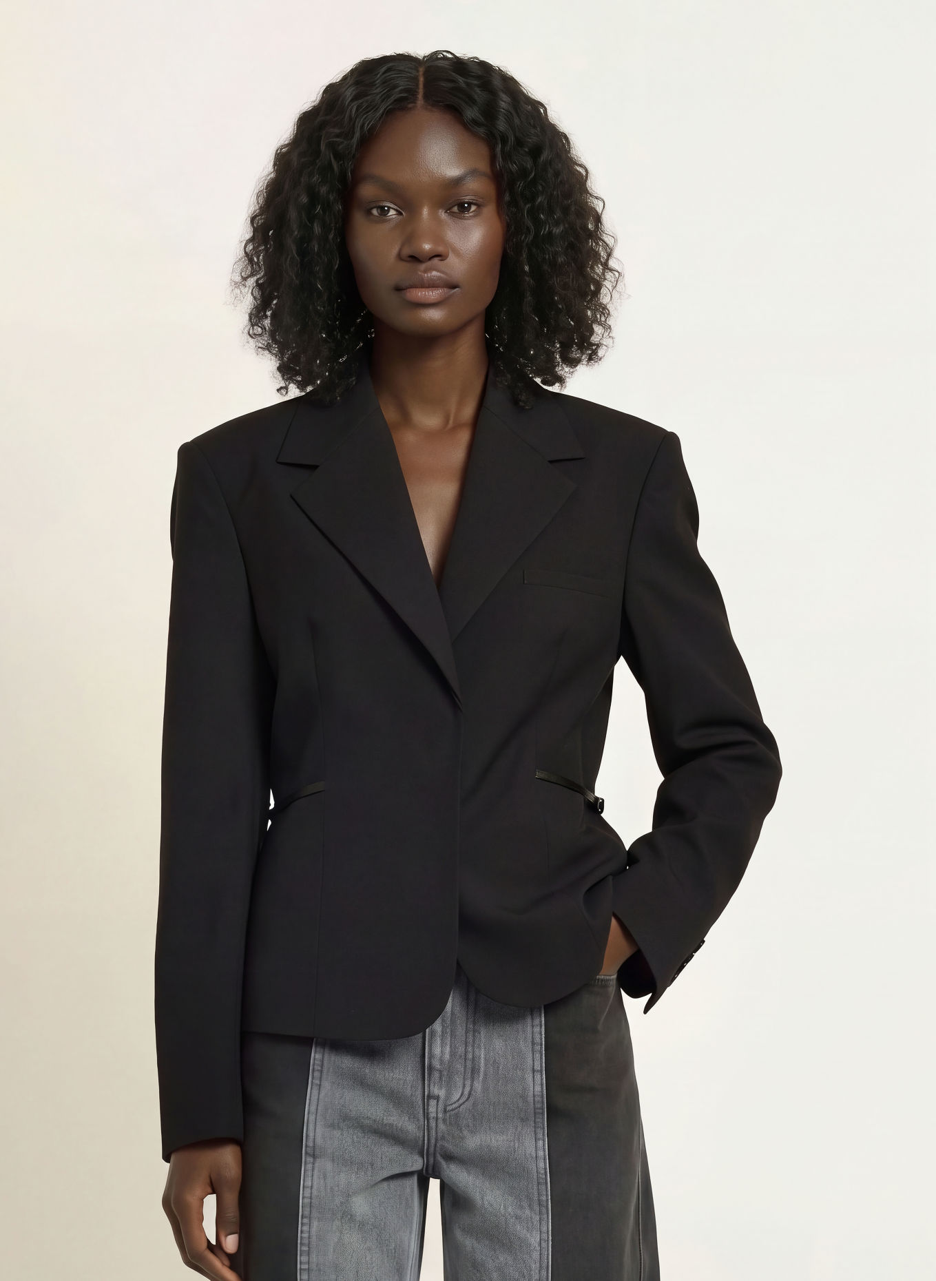 ROTATE Blazer: SCHWARZ