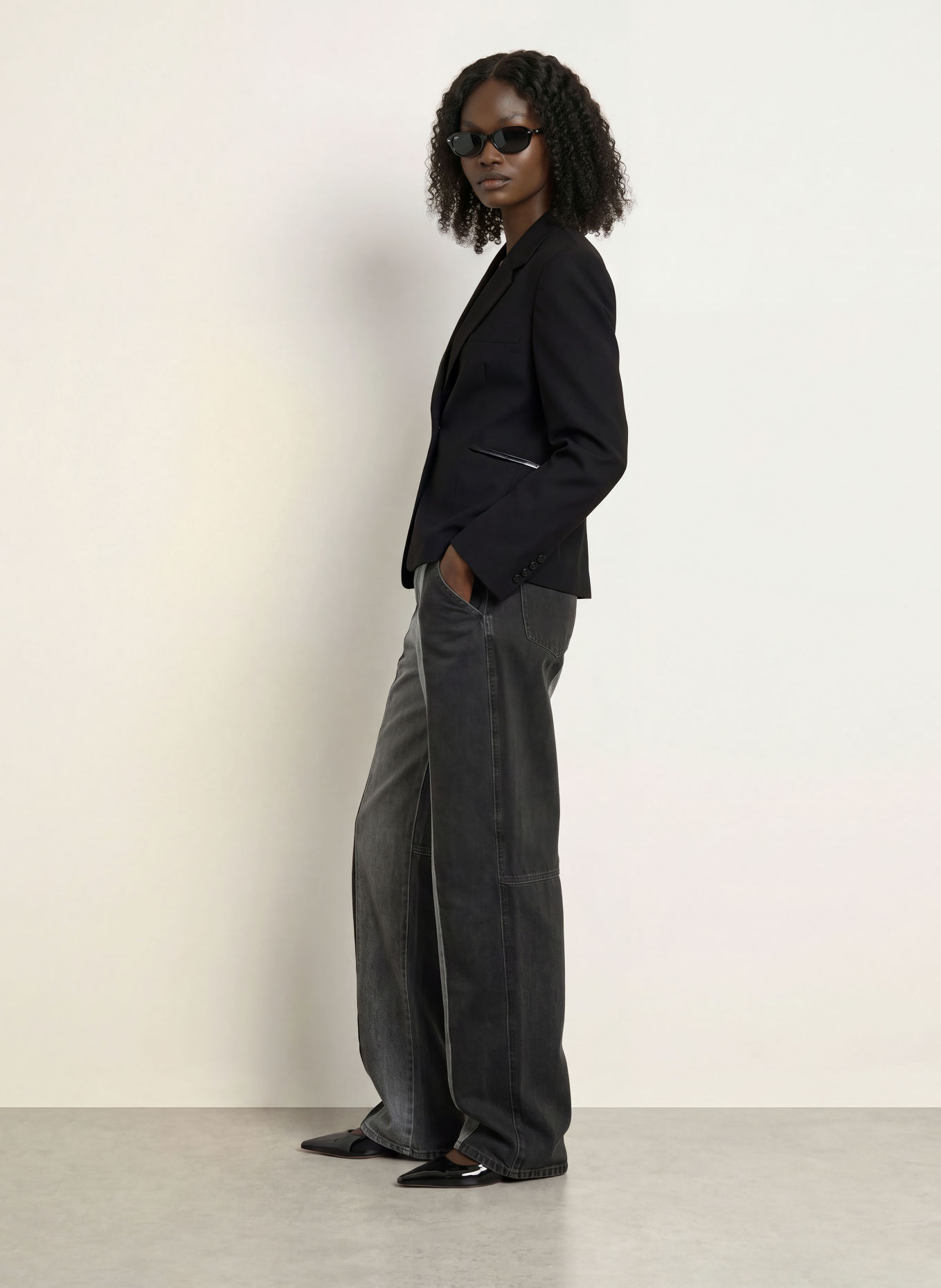ROTATE Blazer: SCHWARZ