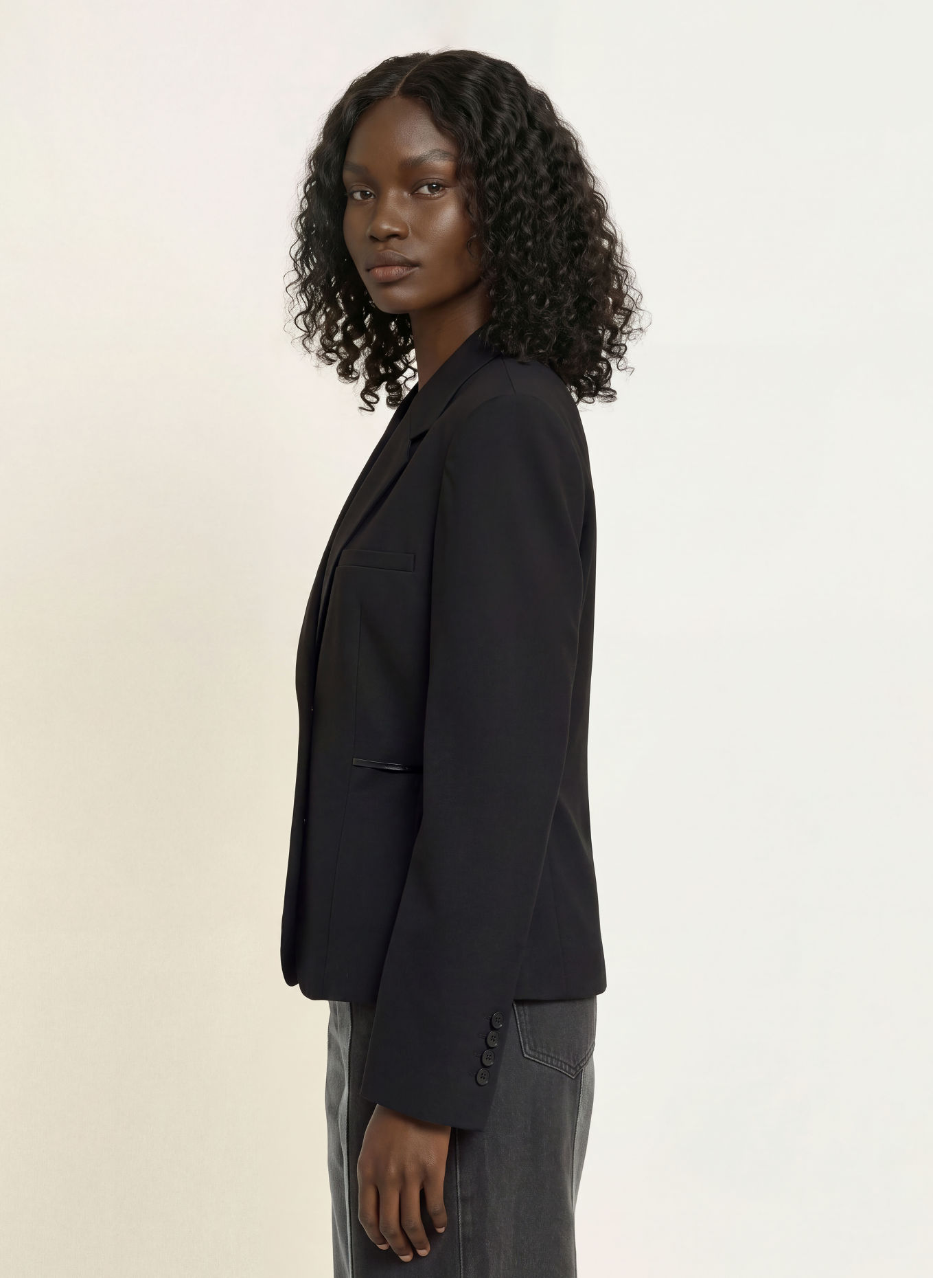 ROTATE Blazer: SCHWARZ