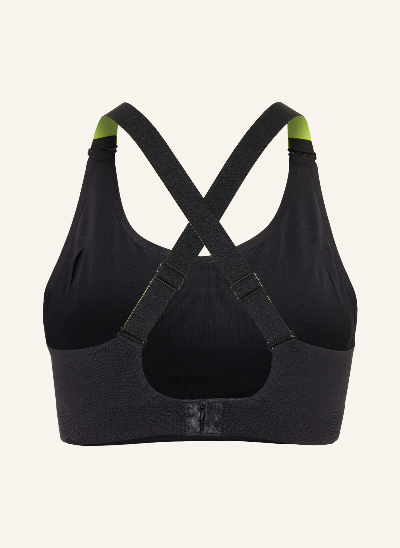 PUMA Soutien-gorge de sport 3D KNIT: NOIR / JAUNE FLUO