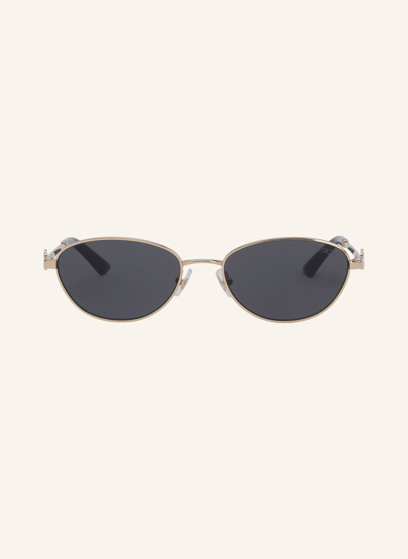 JIMMY CHOO JC4032BD Sunglasses: GOLD/ DARK GRAY