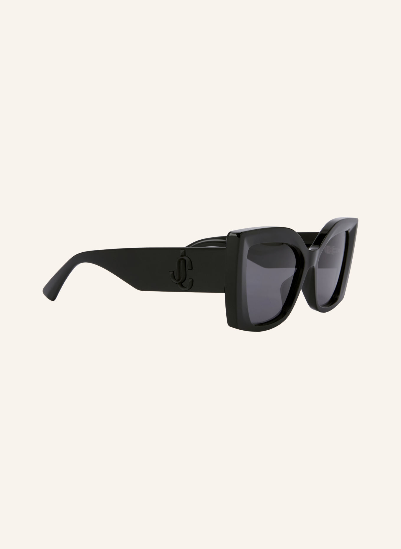 JIMMY CHOO JC5074U Sunglasses: BLACK/DARK GRAY POLARIZED